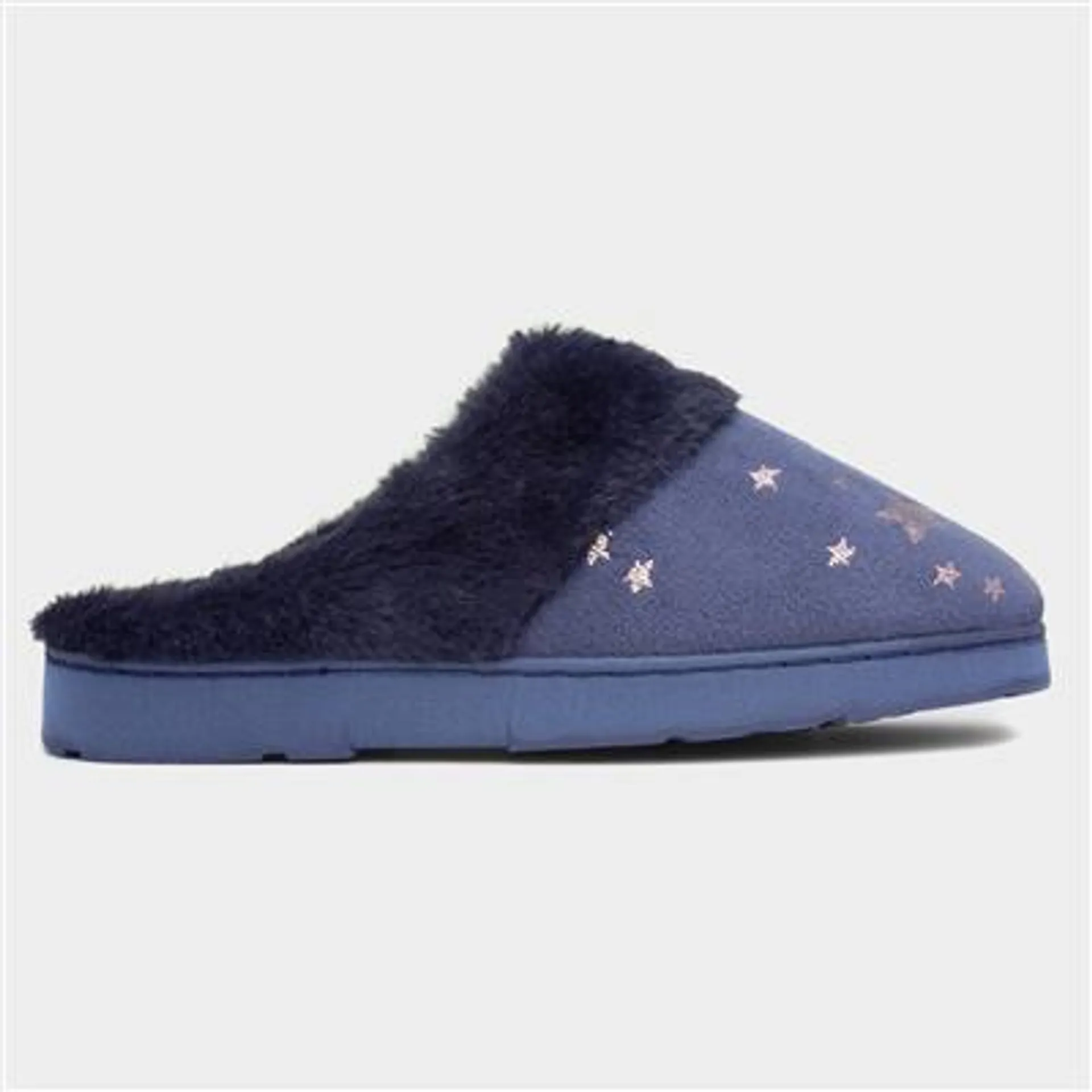 Lydia Womens Navy Star Mule