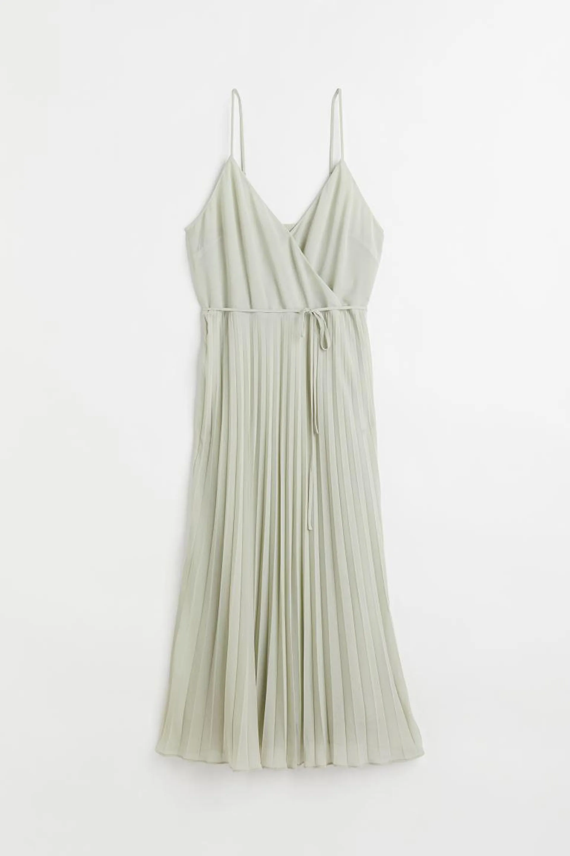 Pleated wrap dress