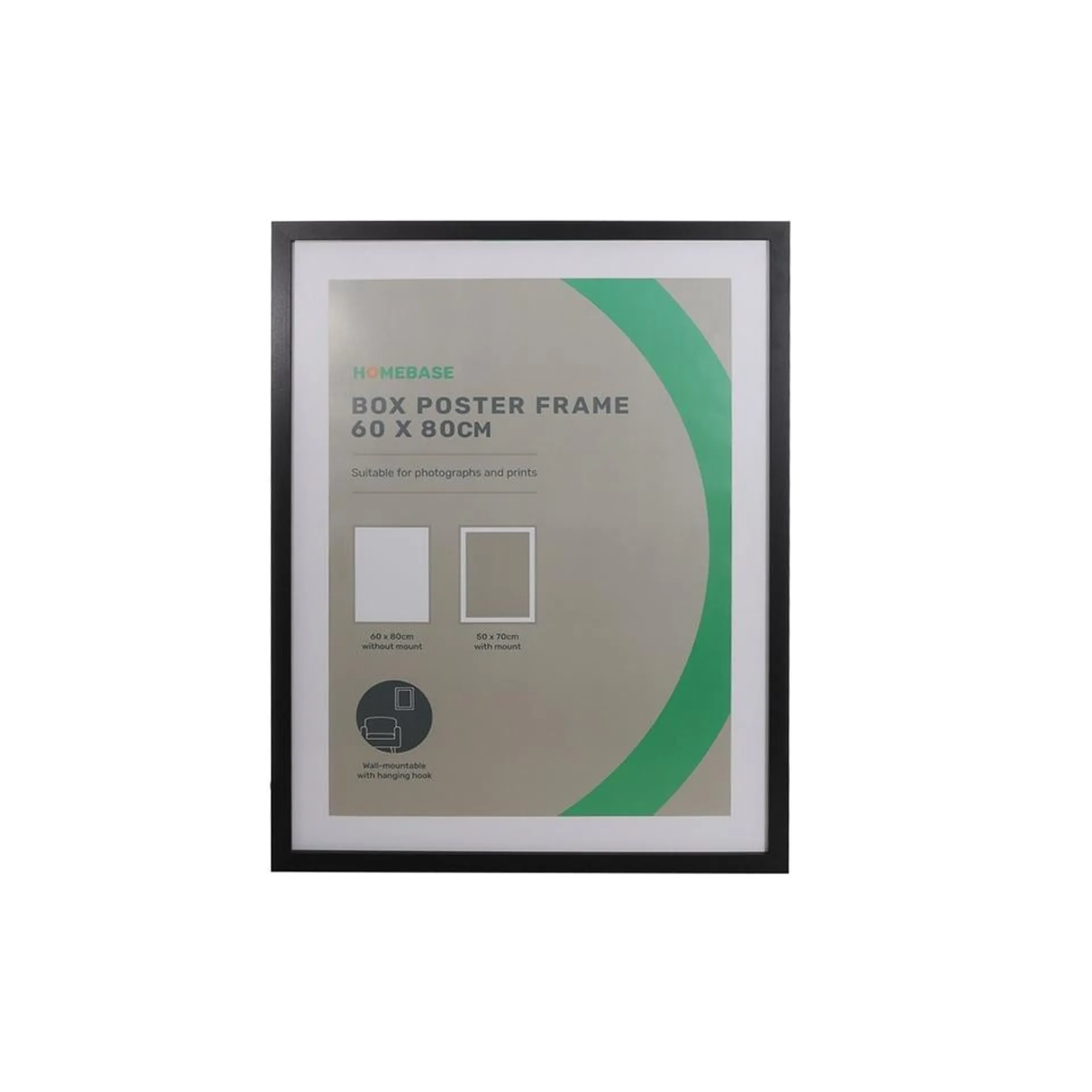 Box Poster Frame - 60x80cm - Black