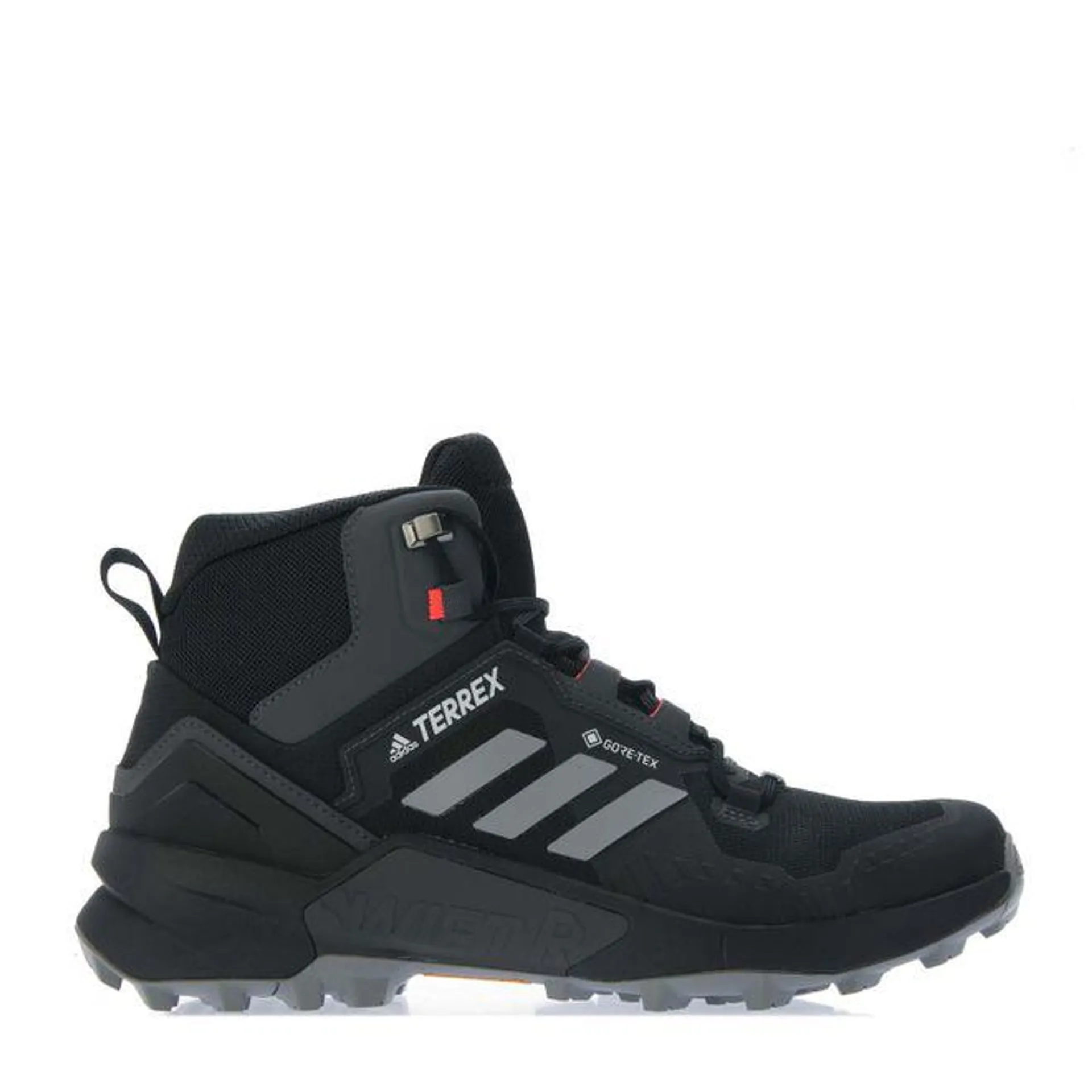 adidas Mens Terrex Swift R3 Mid GORE-TEX Hiking Shoes in Black