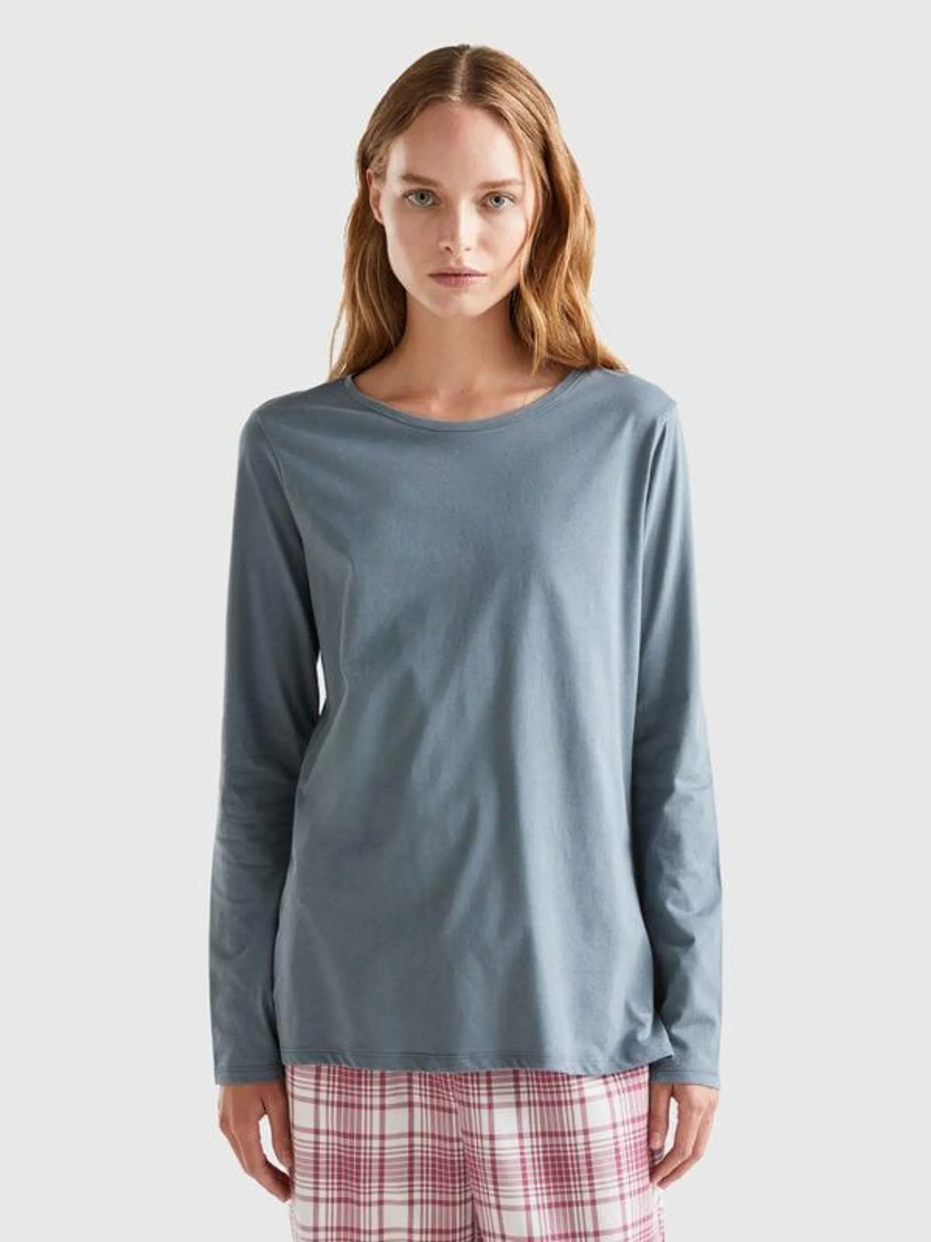 Long fiber cotton t-shirt