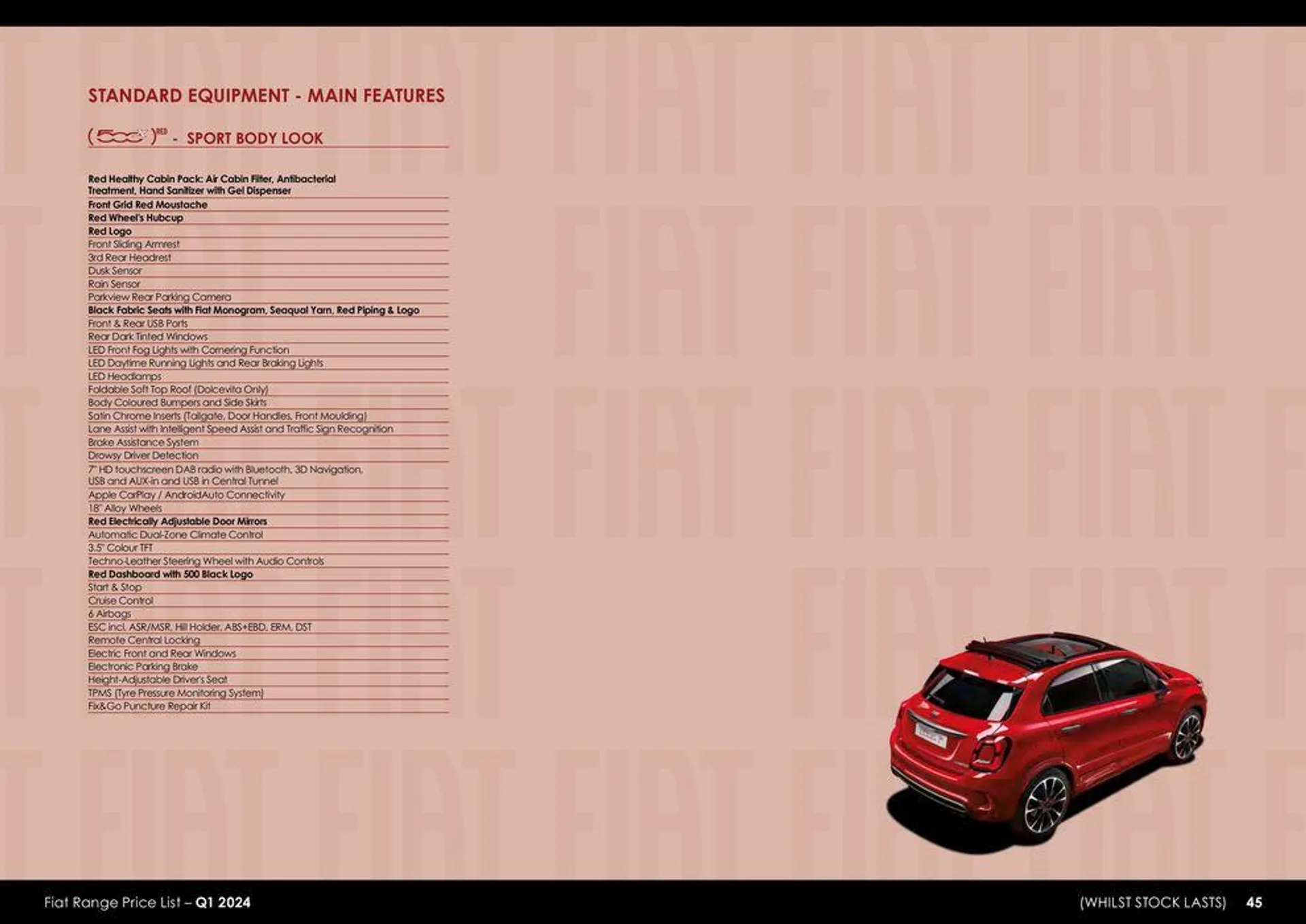 Fiat Range Price List 2024 - 45