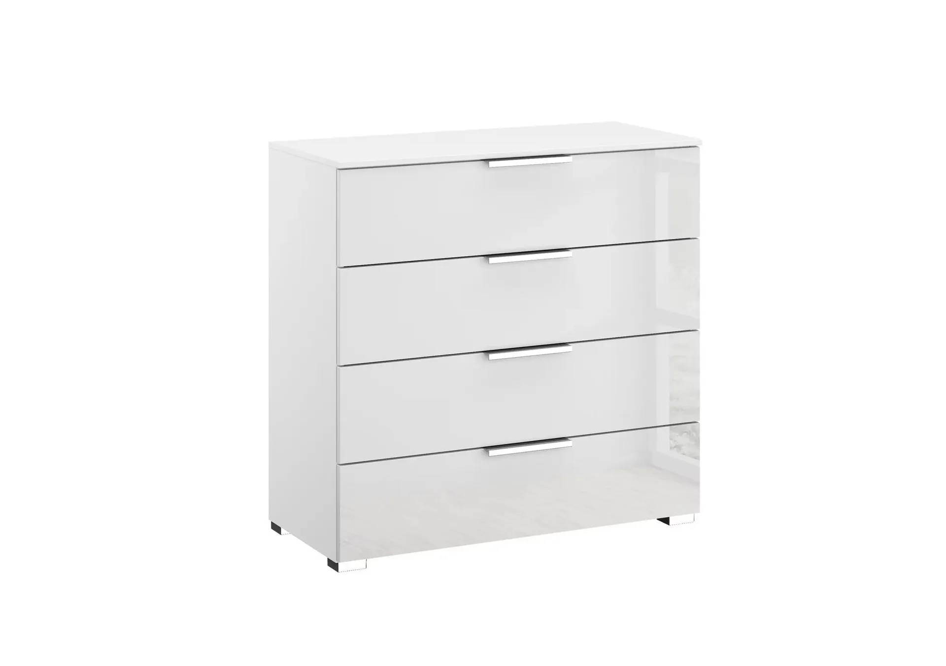 Formes Glass 4 Drawer Wide Chest