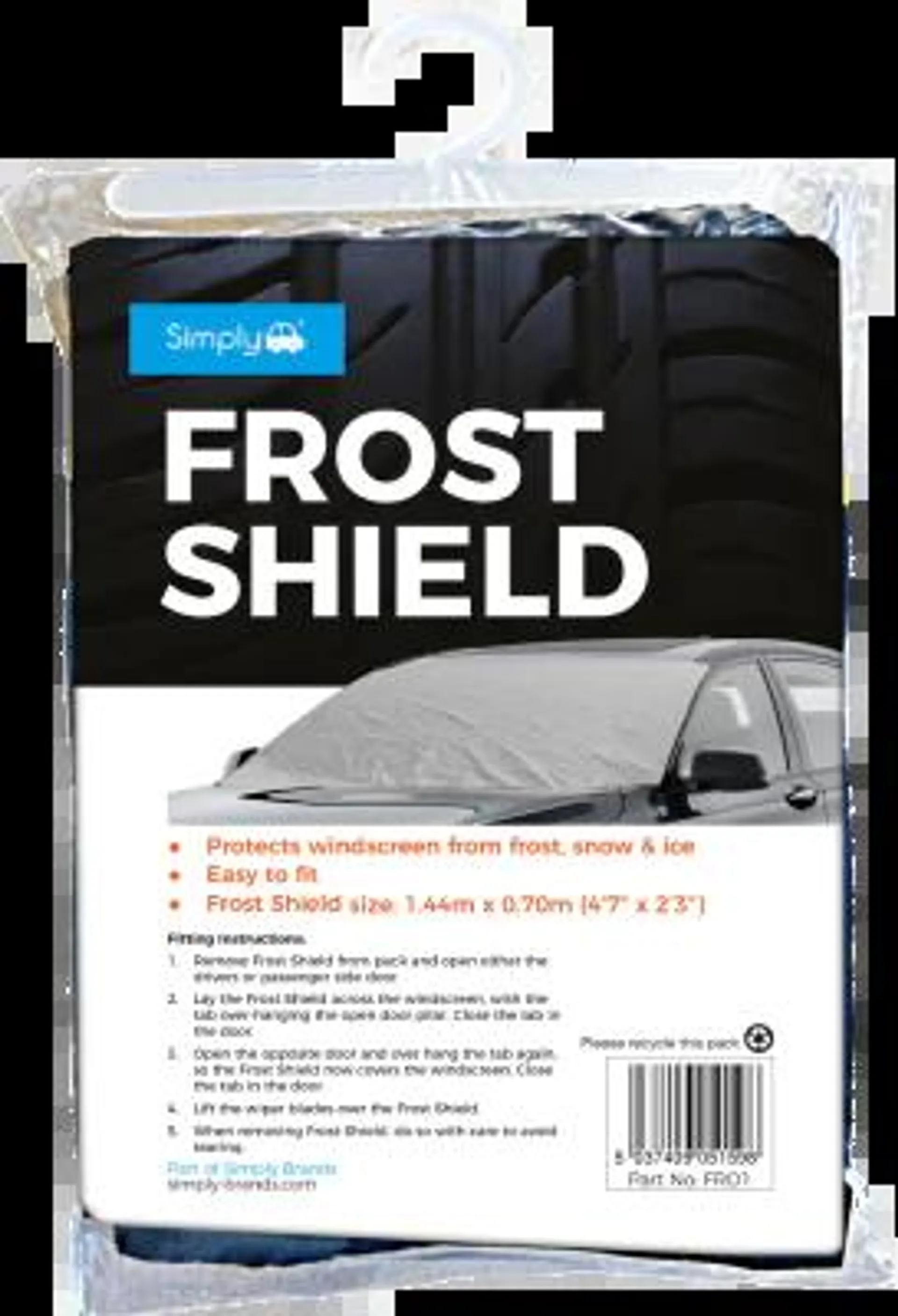 jrp windscreen frost shield standard