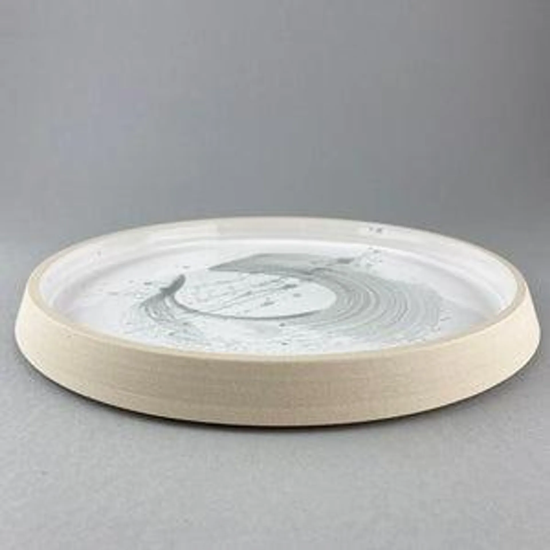 Brushstroke Concave Large Serving Platter