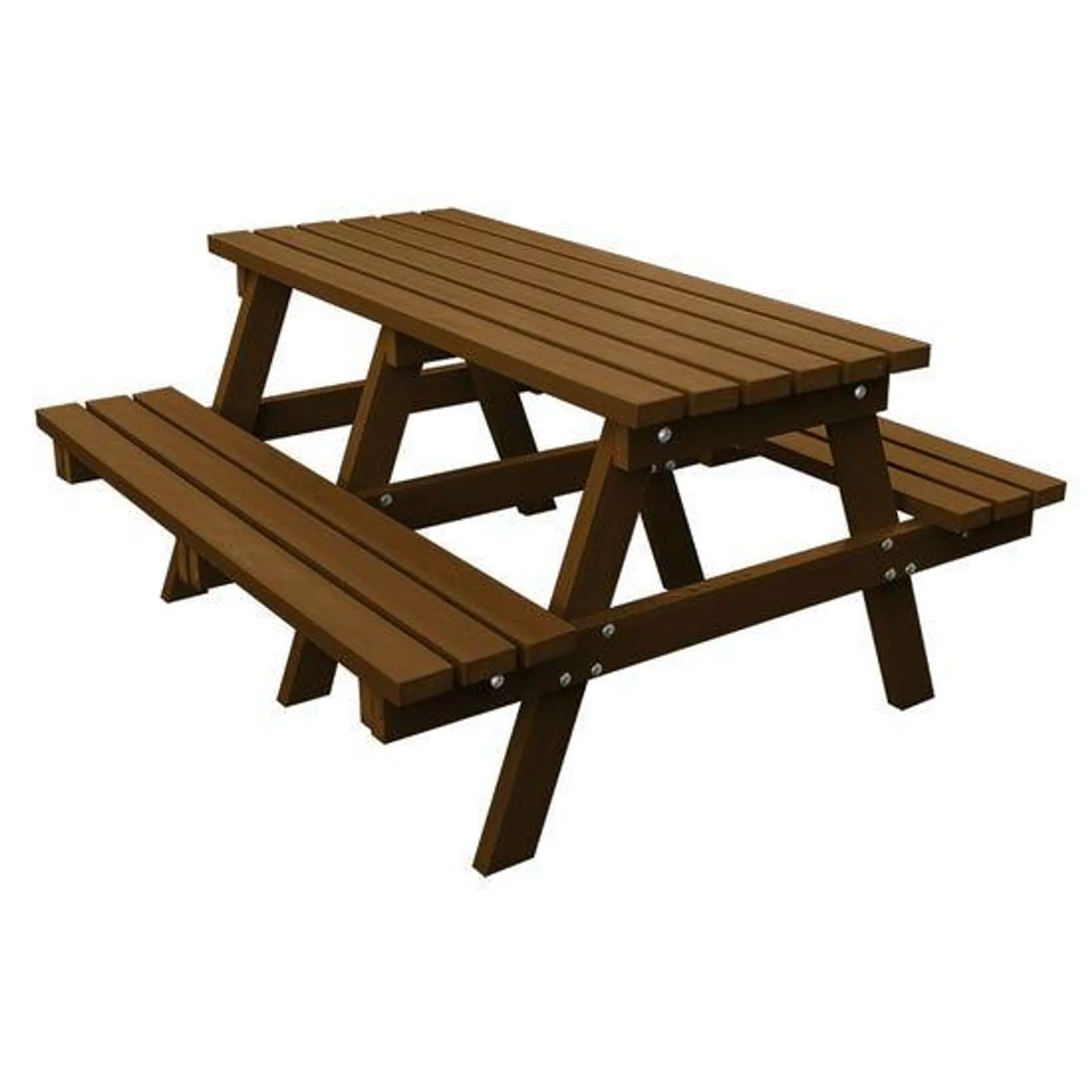 NBB Recycled Heavy Duty A-Frame 1.8m Picnic Table - Brown