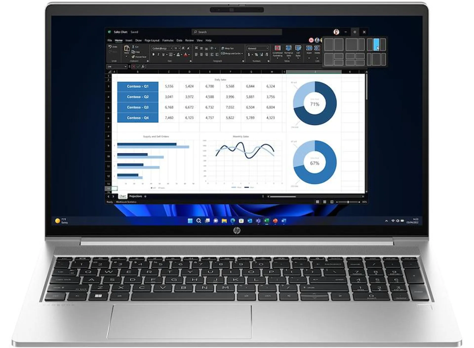 HP ProBook 450 G10 15.6" Business Laptop – Core™ i3