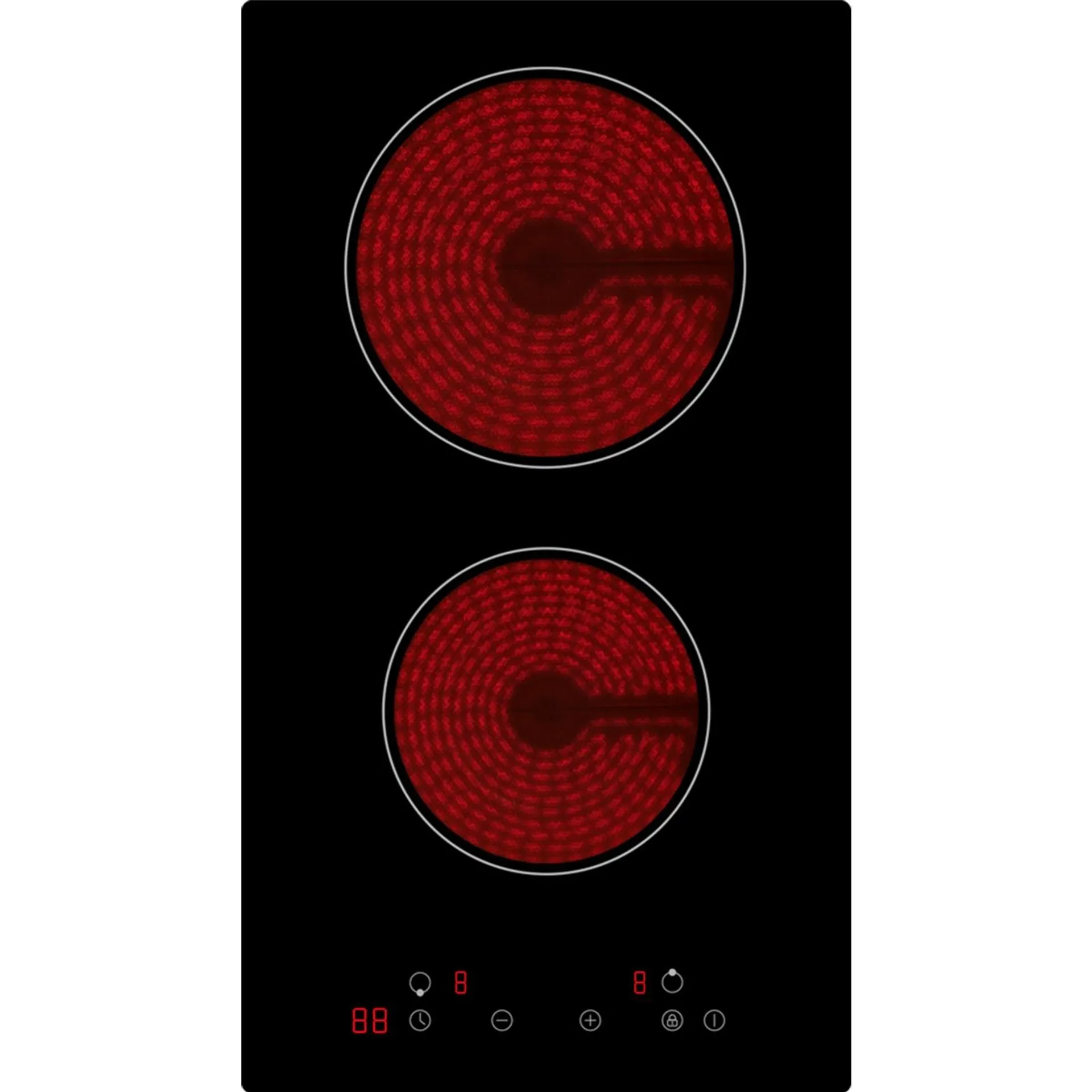 electriQ 30cm 2 Zone Plug In Ceramic Hob