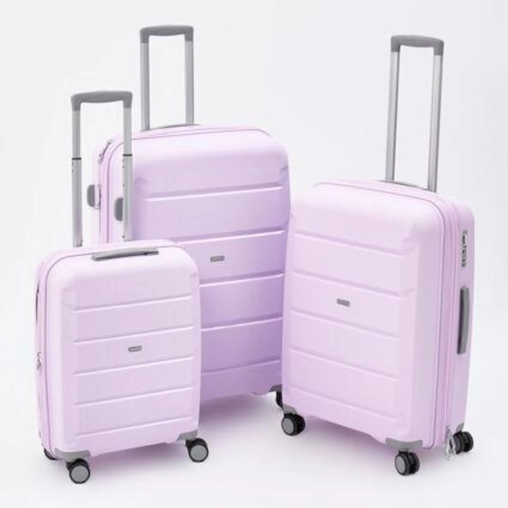 Lilac Tulum Hardshell Suitcases