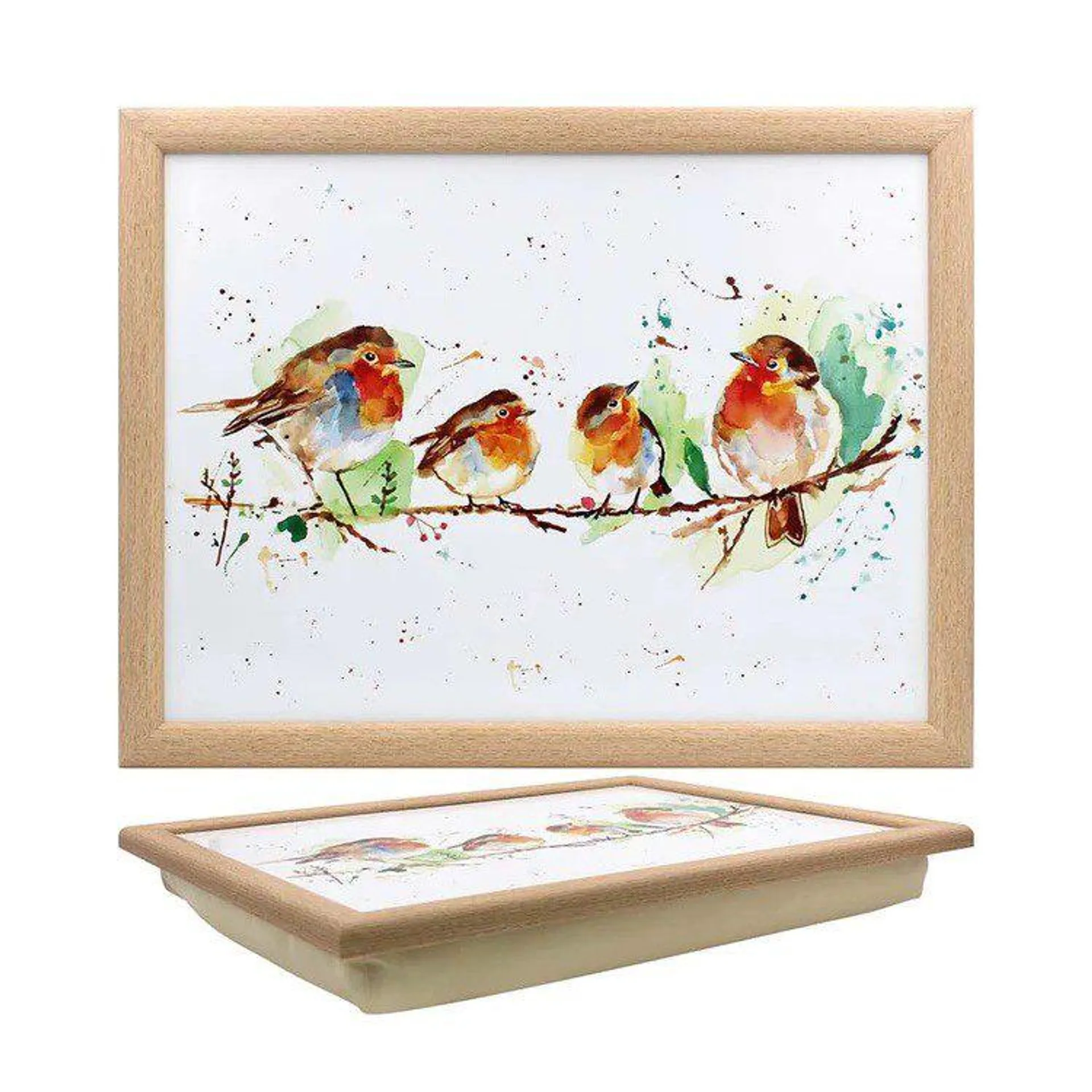 The Leonardo Collection Winter Robin Lap Tray