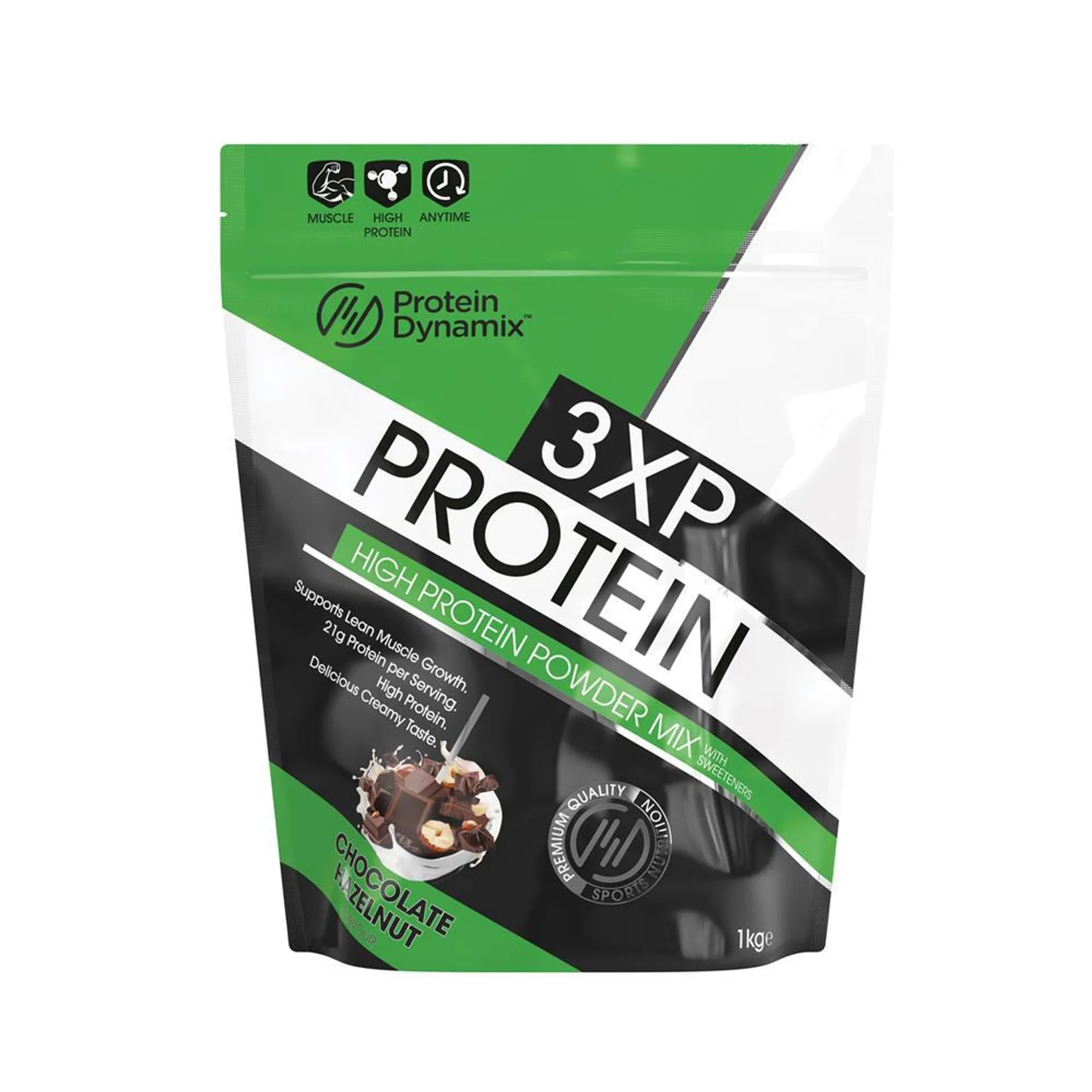 Protein Dynamix: 3XP Protein 1kg - Chocolate Hazelnut