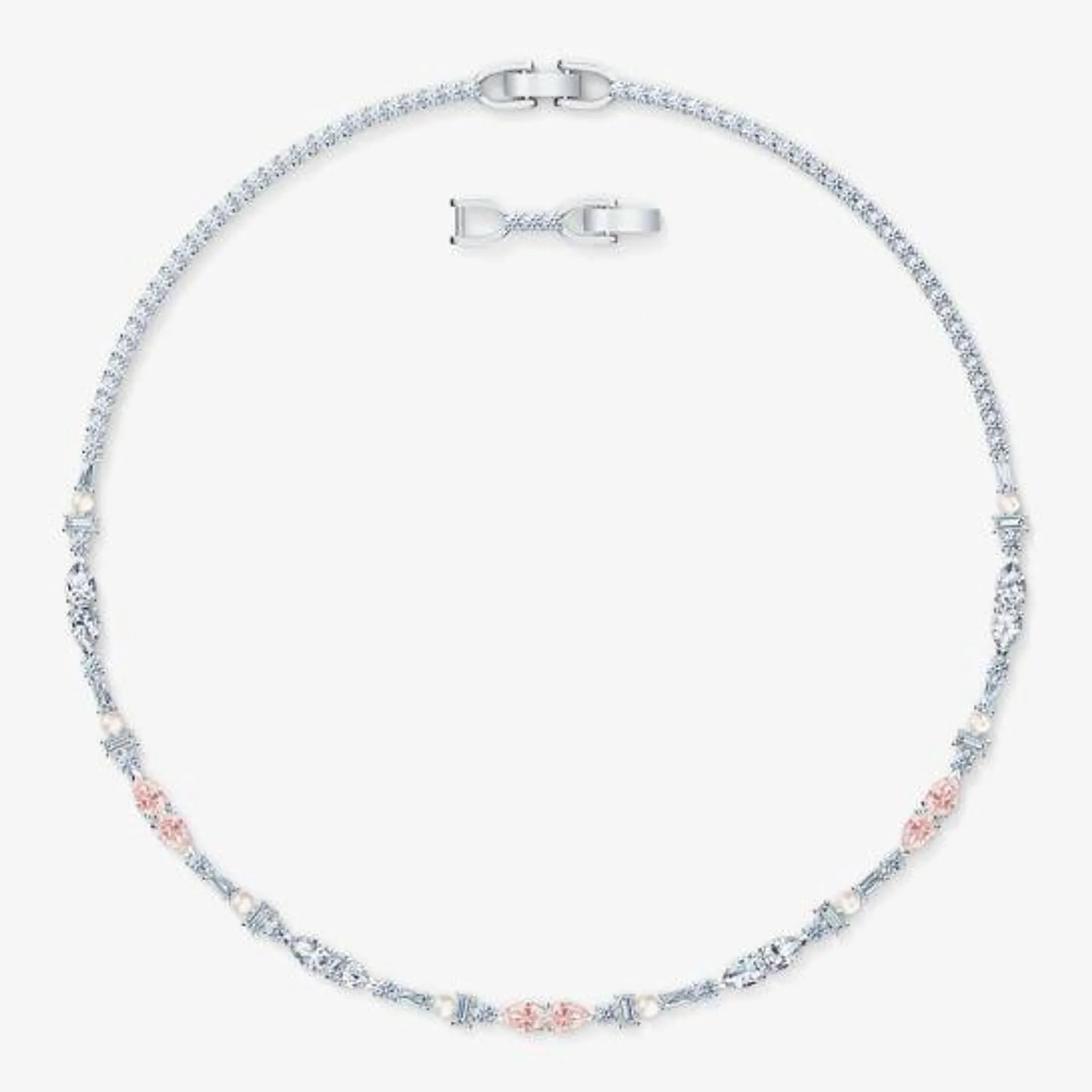 Swarovski Perfection Crystal and Pearl Chaton Necklace 5515514