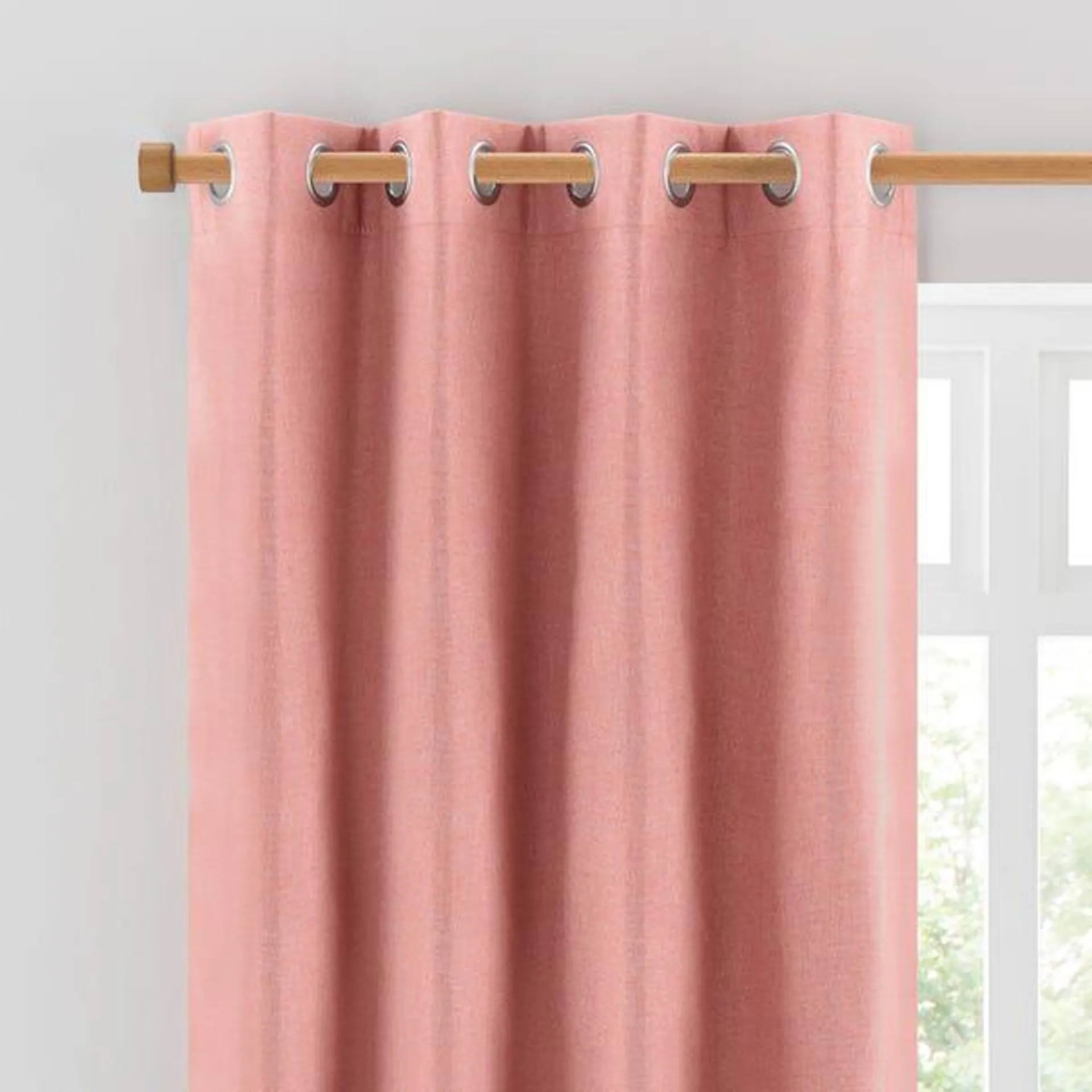 Luna Brushed Blackout Eyelet Curtains