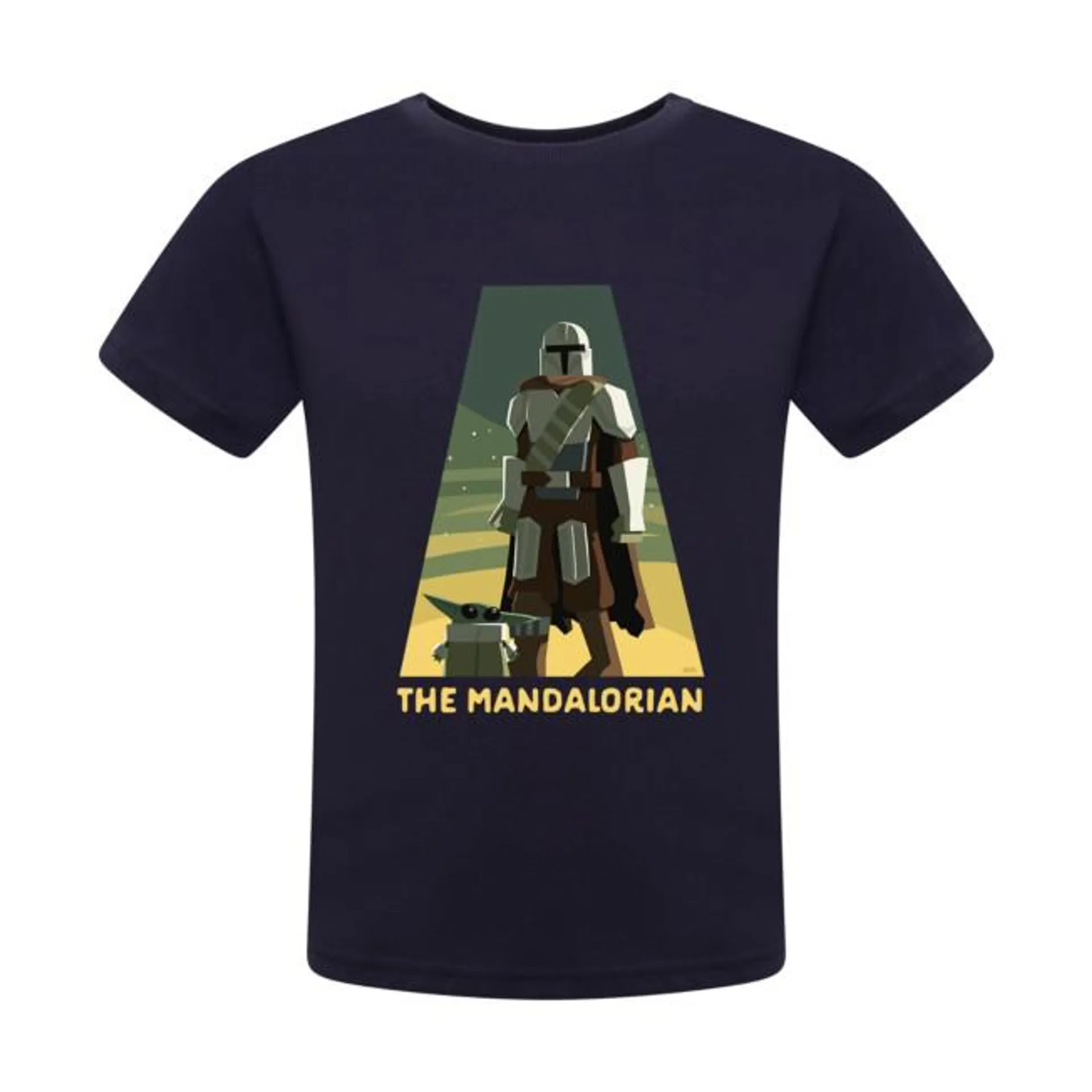 The Mandalorian and Grogu Customisable T-Shirt For Kids, Star Wars