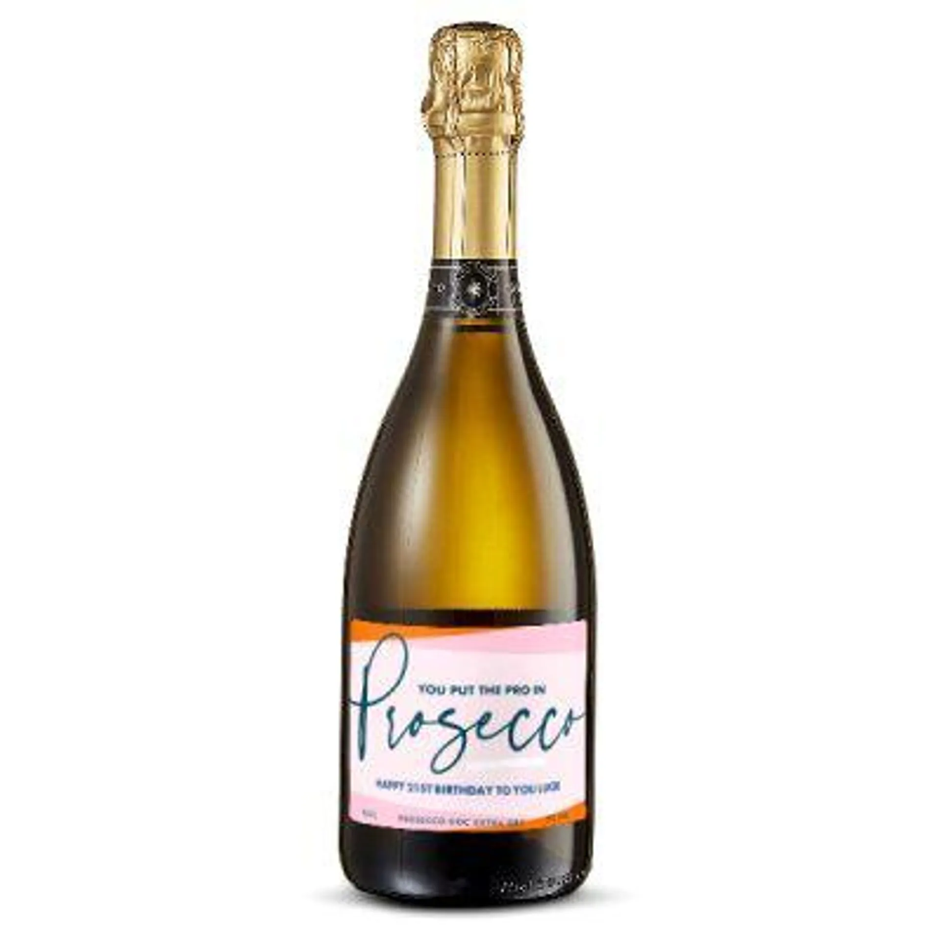 Personalised Prosecco Birthday 75cl