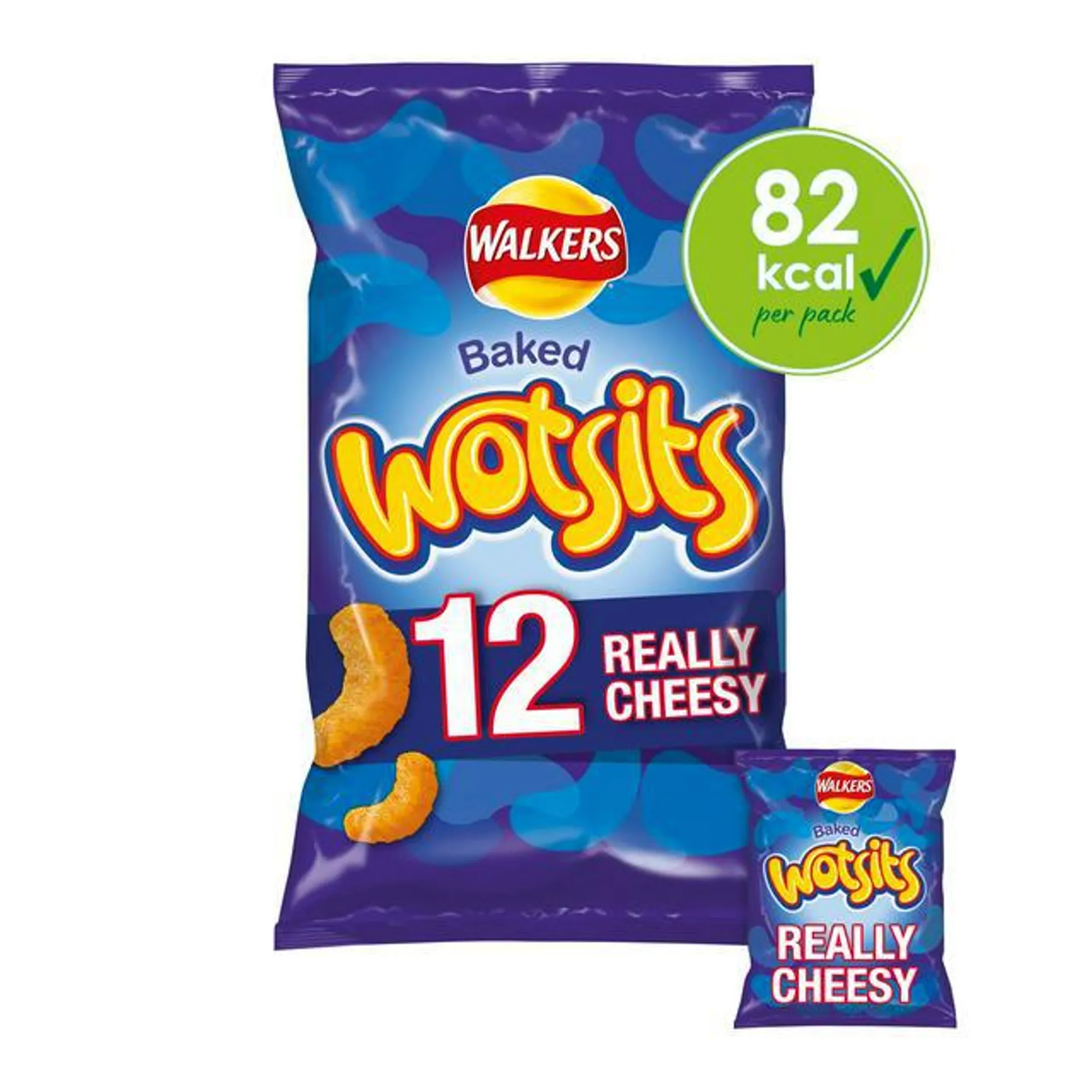 Walkers Wotsits Really Cheesy Multipack Crisps Snacks 12x16.5g