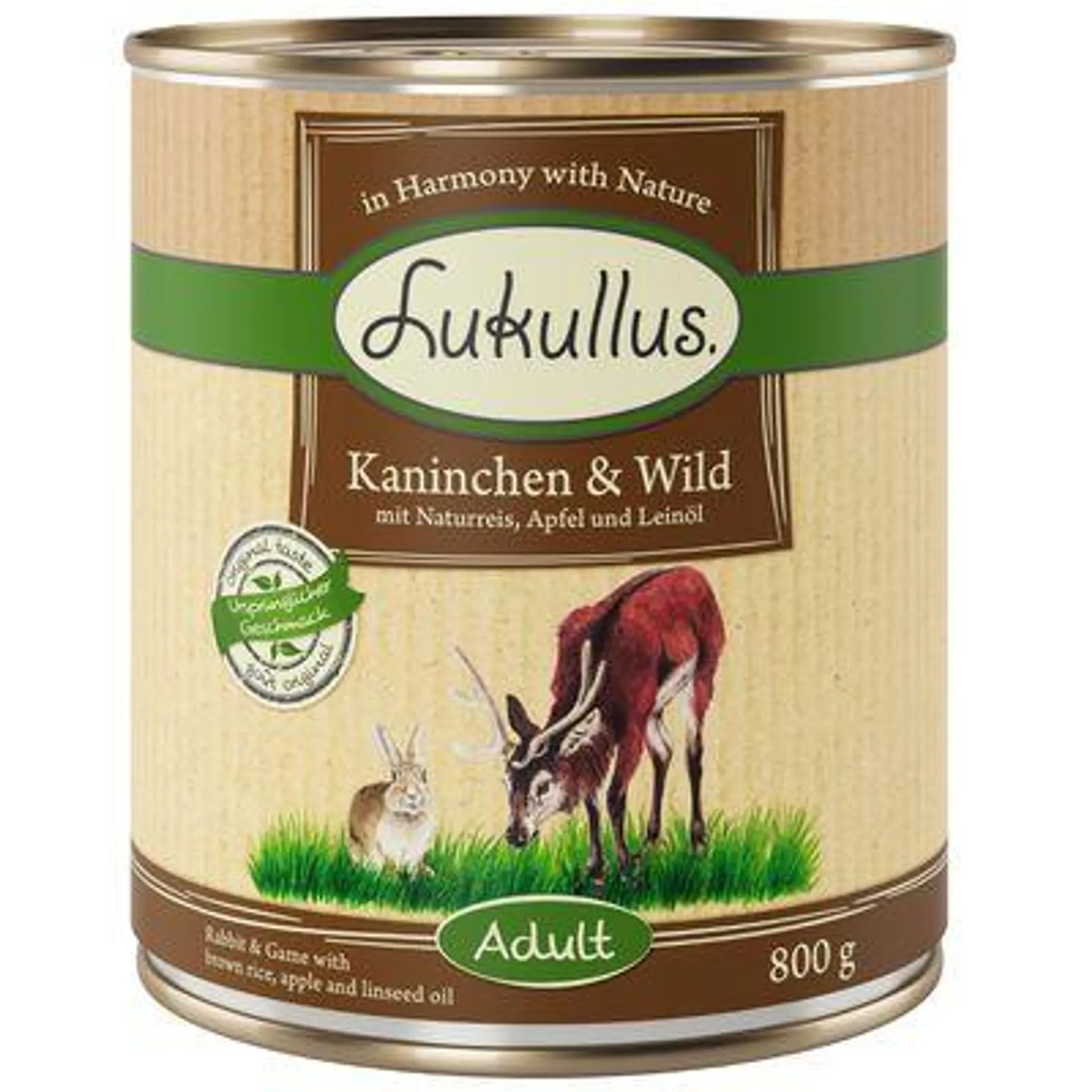 6 x 800g Lukullus Natural Wet Dog Food - special Price!*