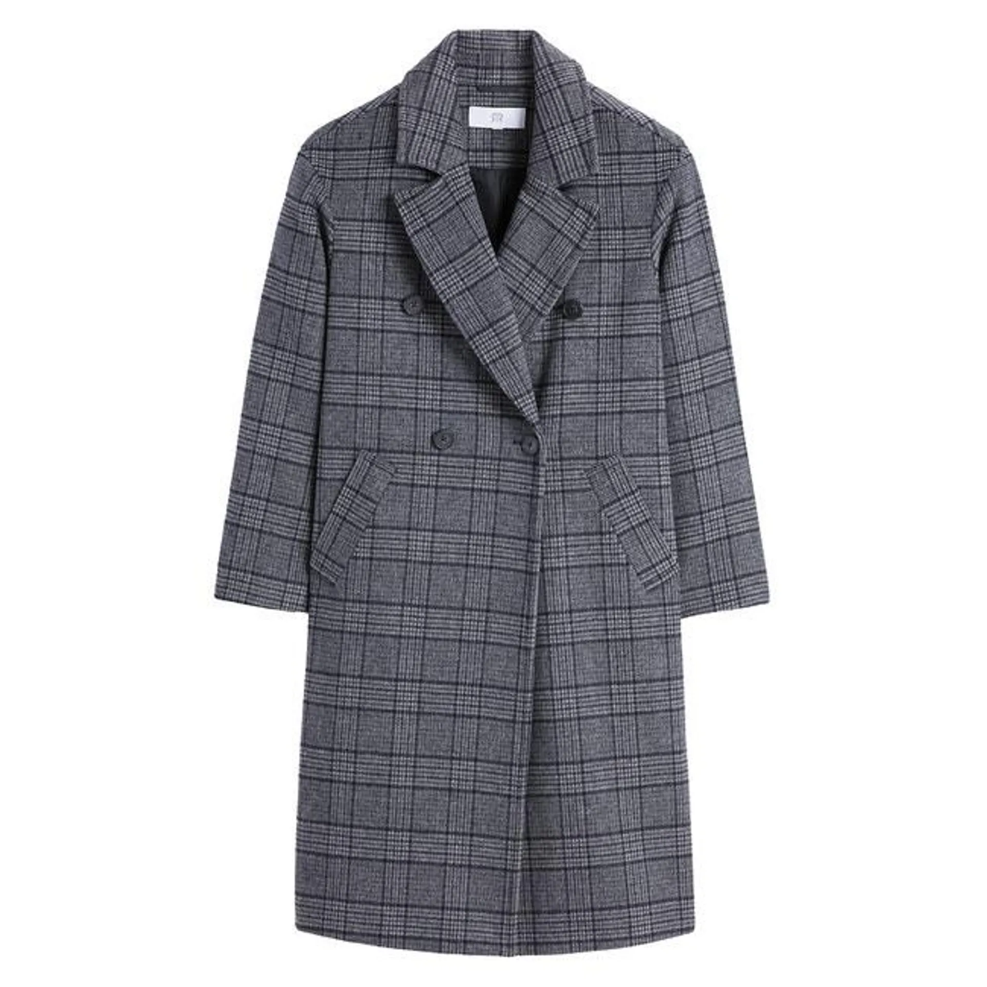 Checked Long Coat