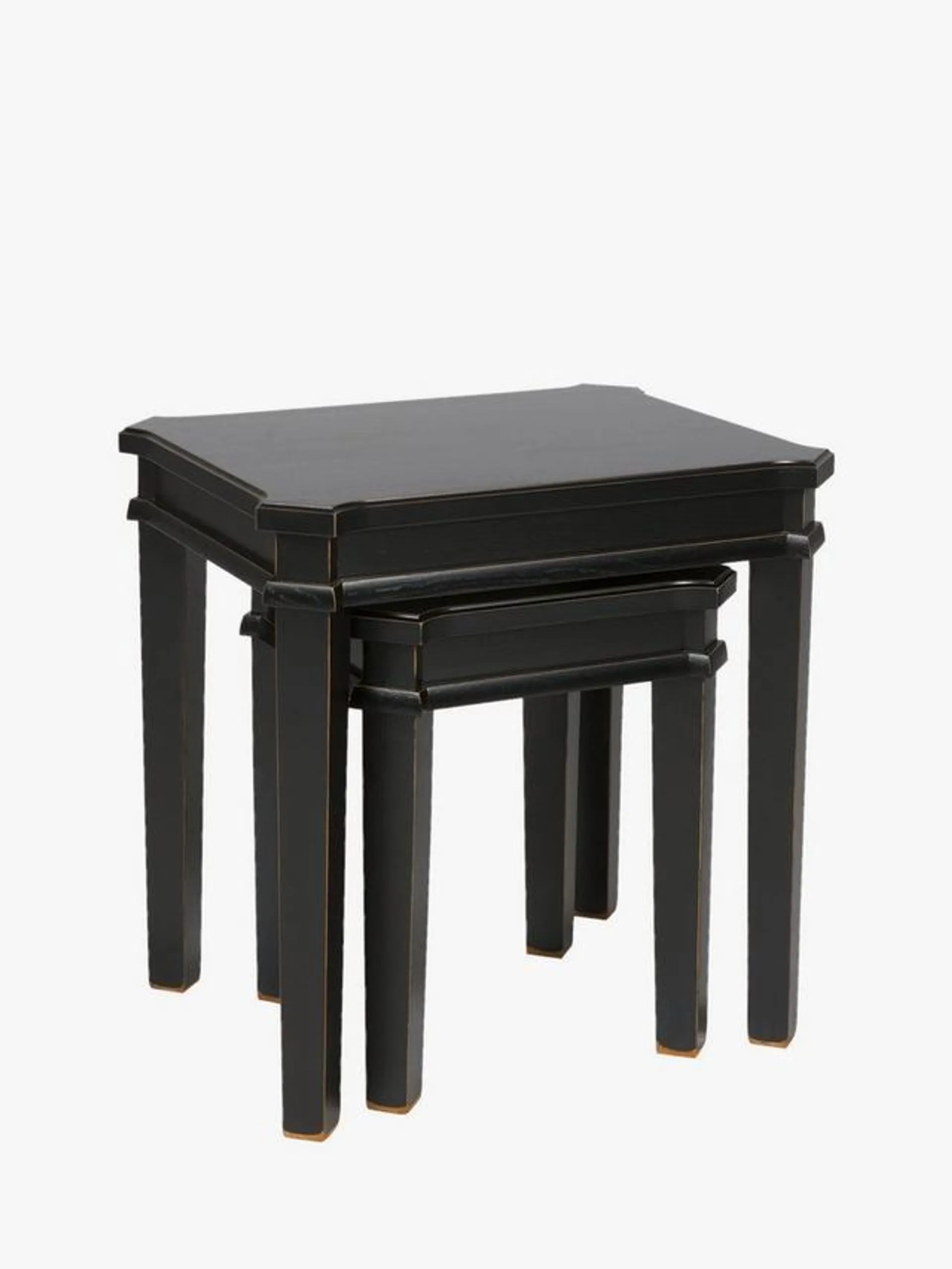 Henshaw Nest of 2 Side Tables, Black