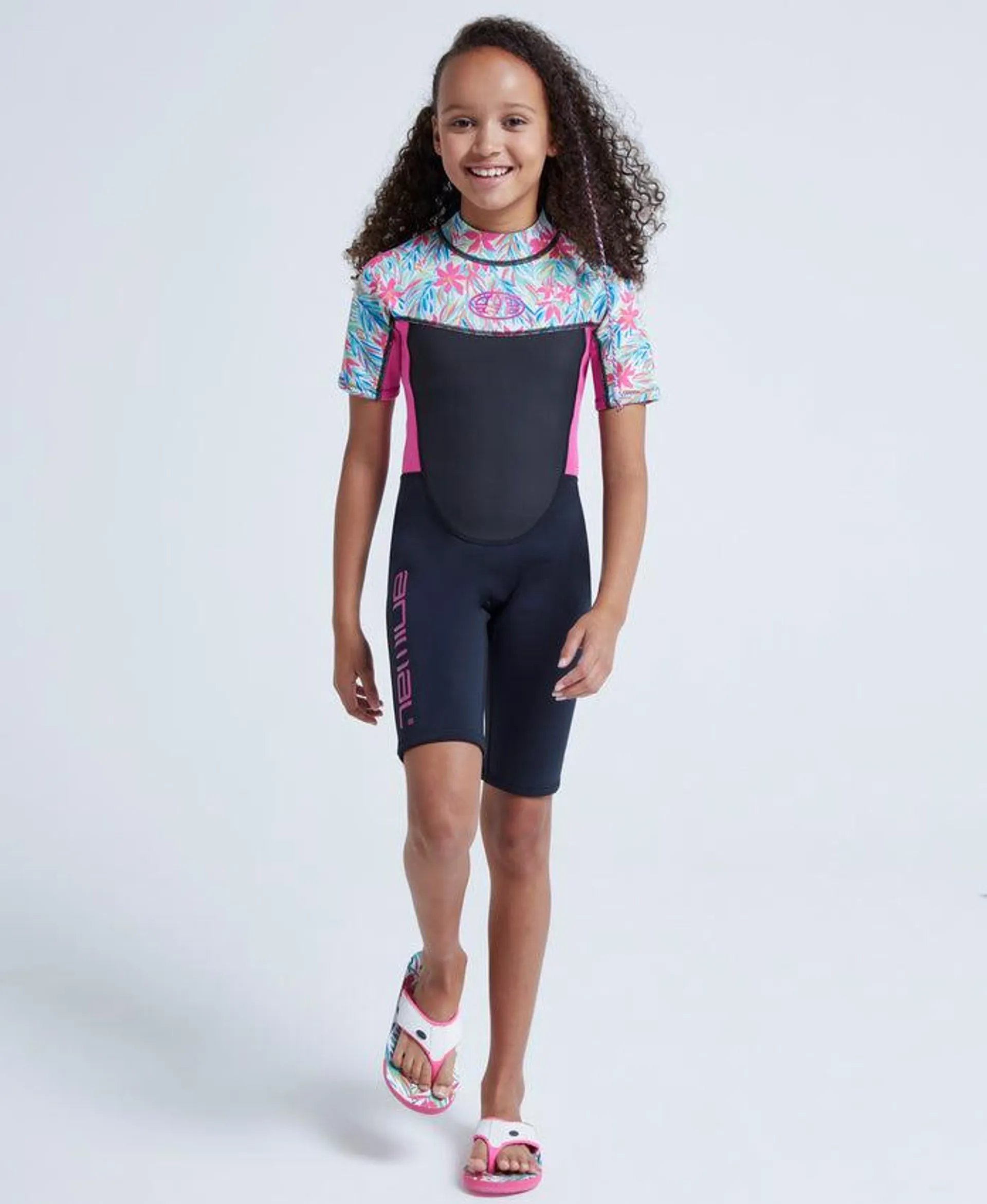 Waves Kids Printed Shorty Wetsuit