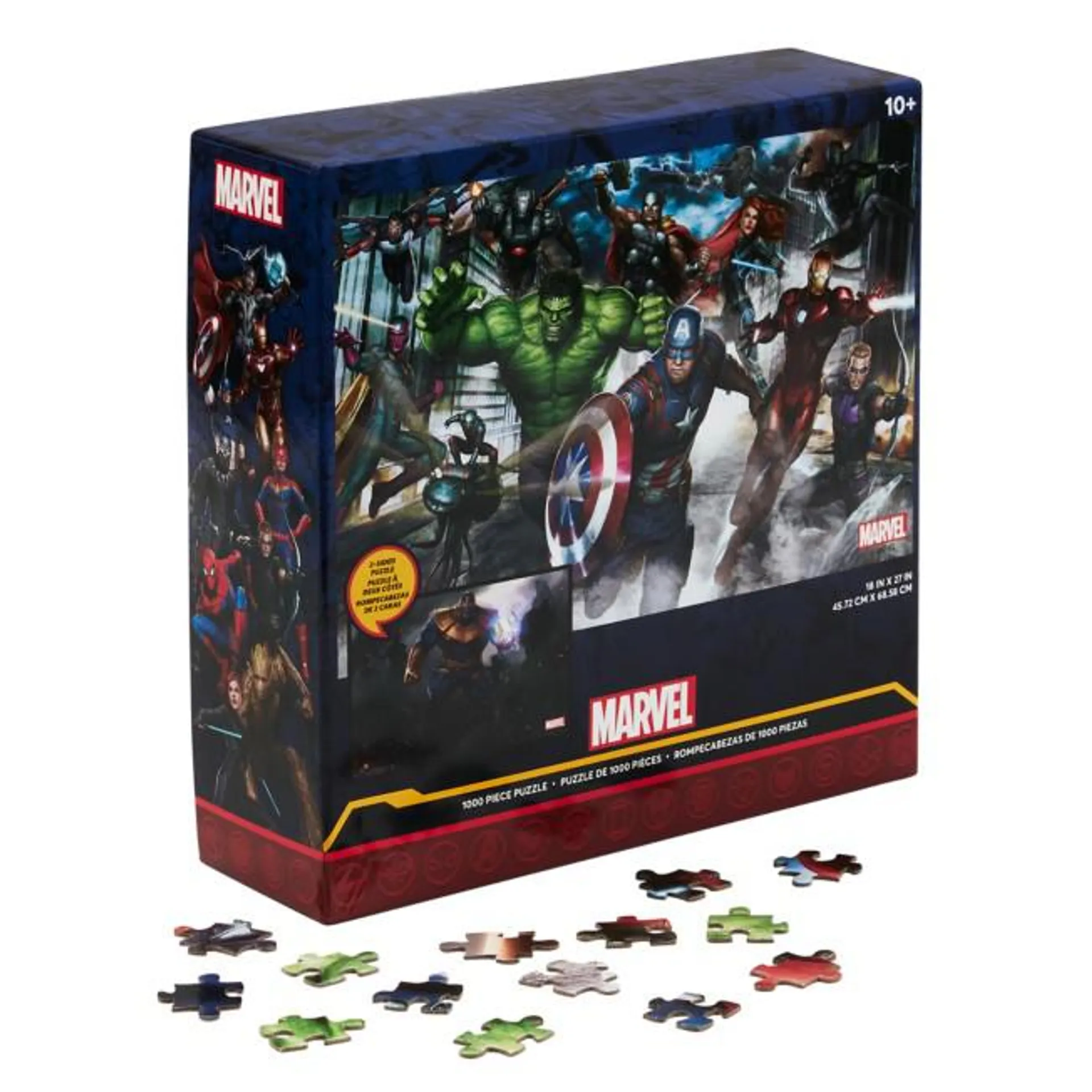 Disney Store Marvel Double-Sided 1000 Piece Puzzle