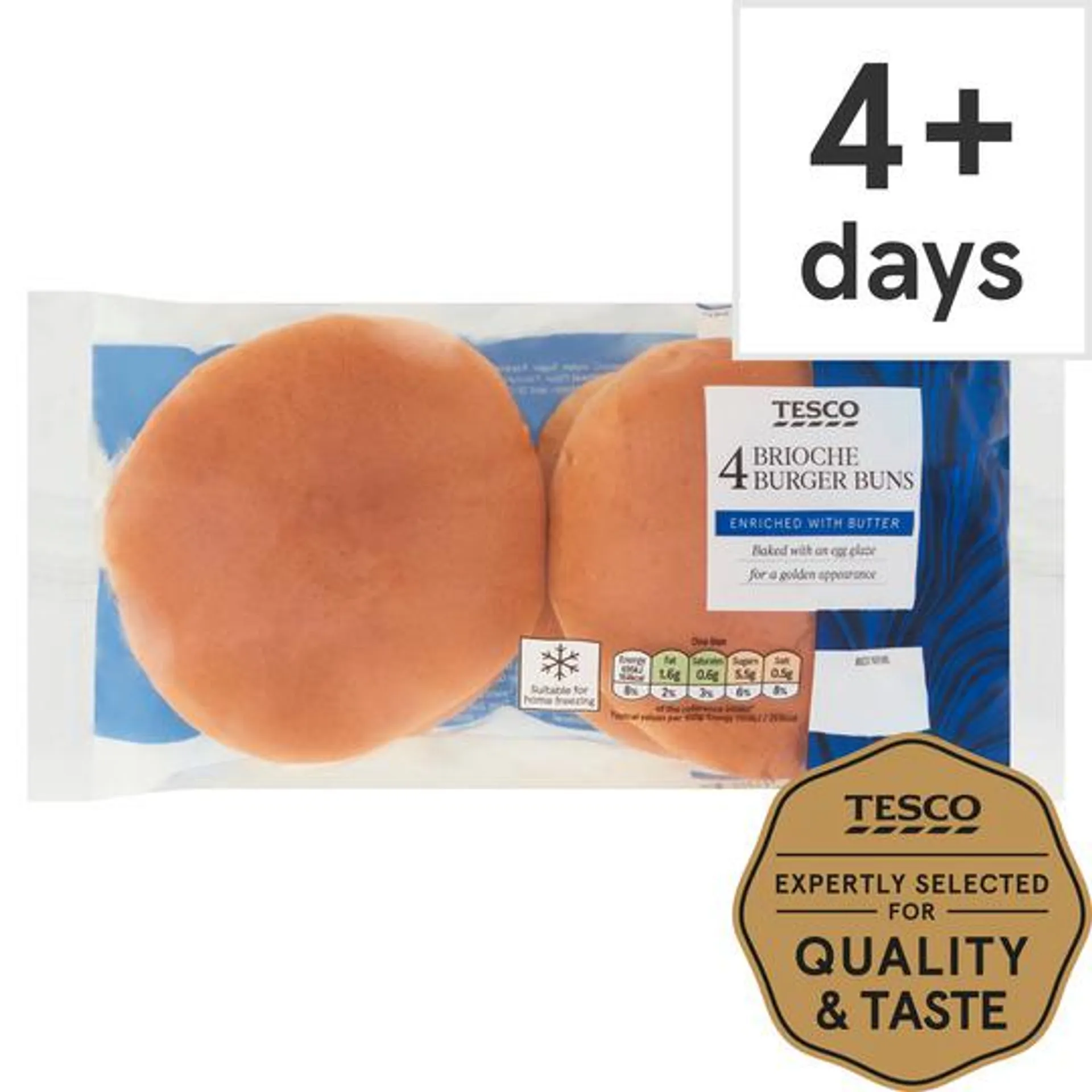 Tesco 4 Brioche Buns