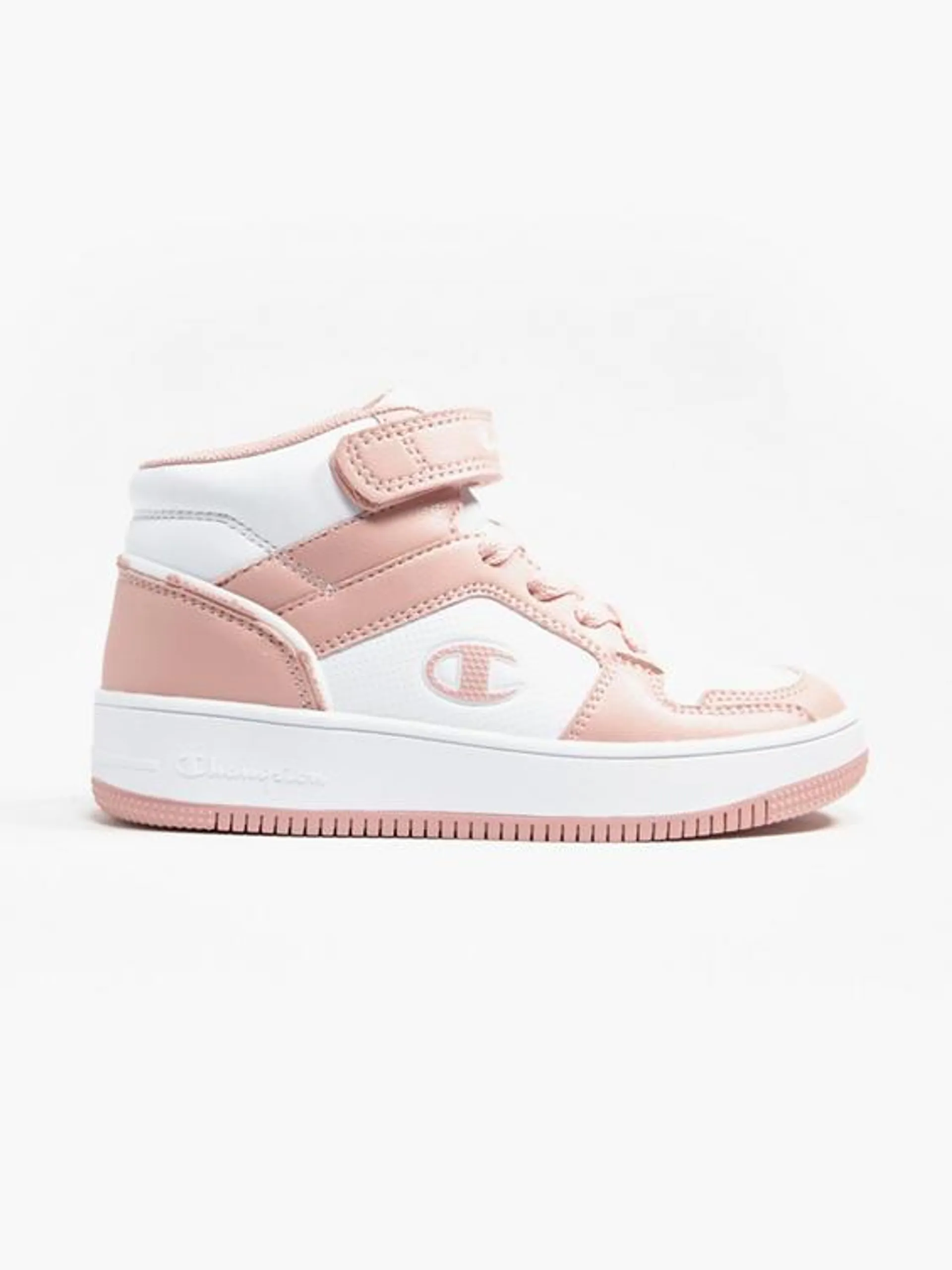 Junior Rebound 2.0 Mid White/Pink Trainers