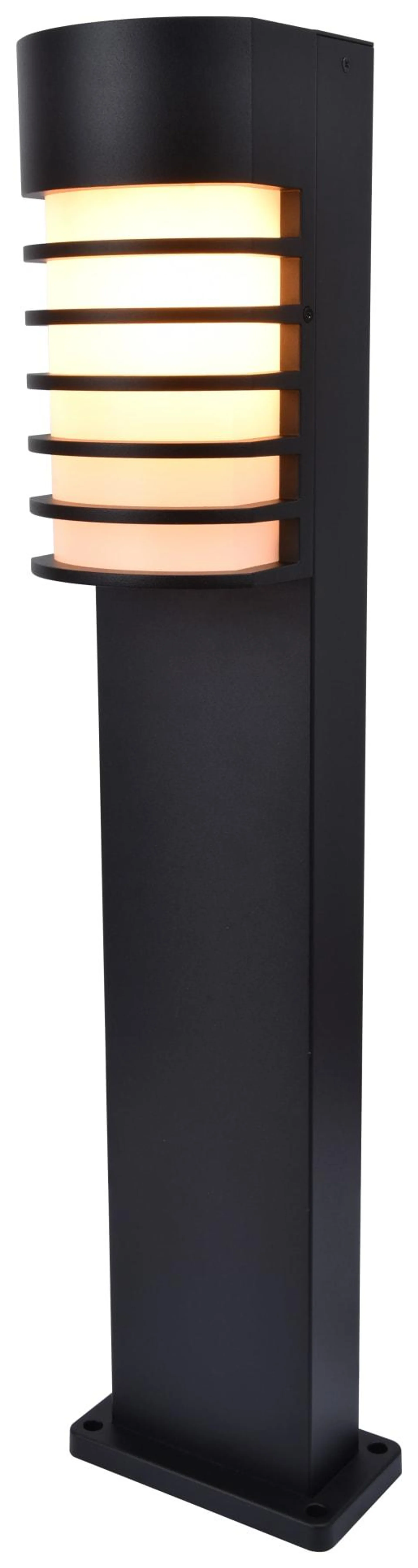 Lutec IP54 Fulton E27 Bollard Light - Black