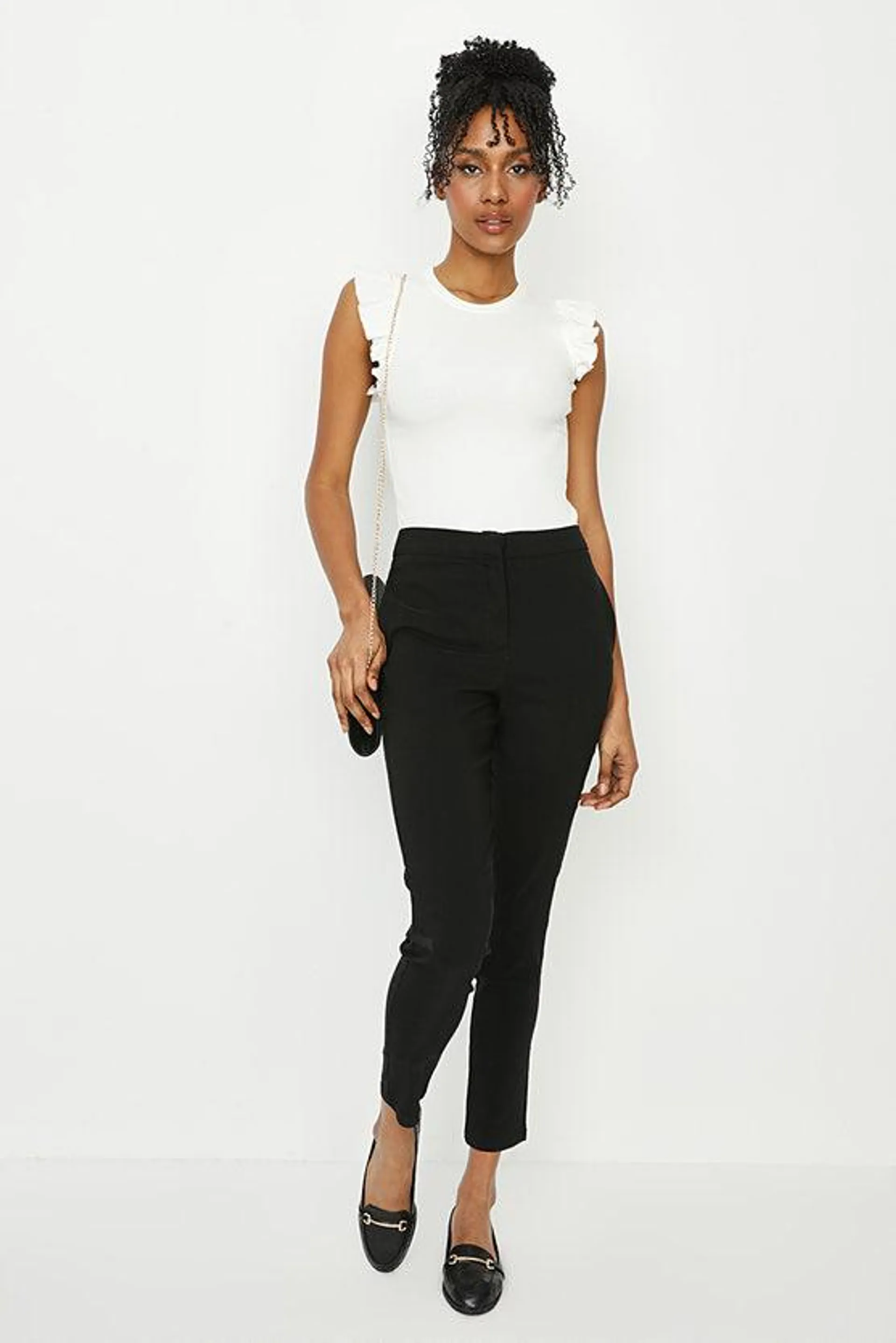 Black Skinny High Waist Pant Regular