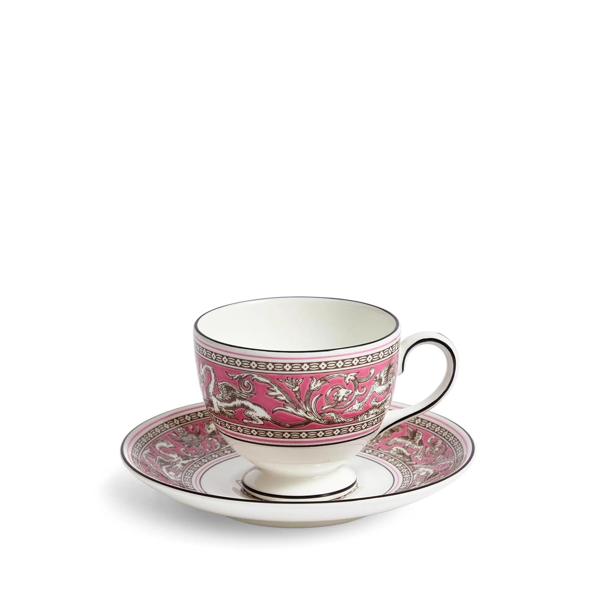 Florentine Fuchsia Teacup Saucer