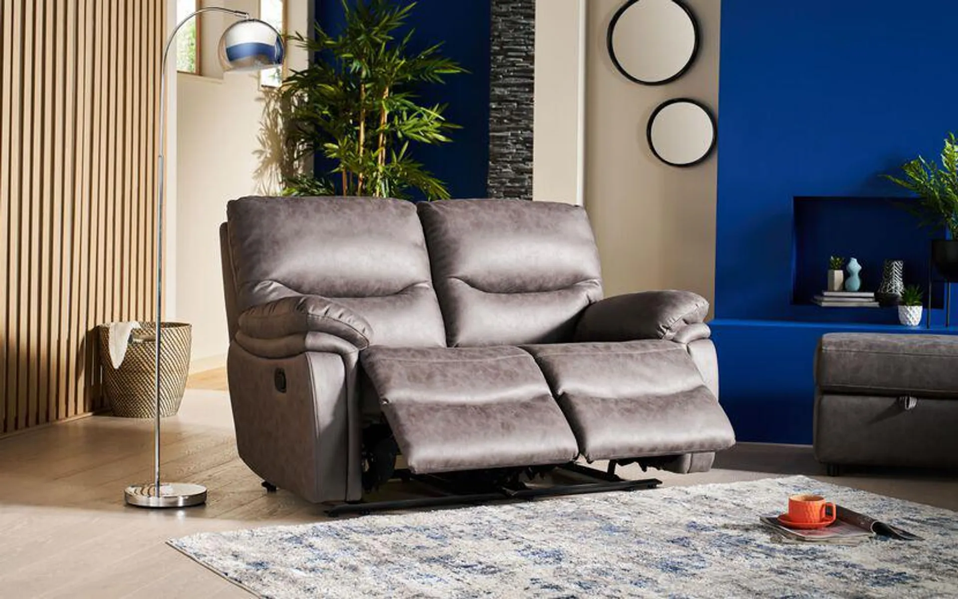 Idris 2 Seater Manual Recliner Sofa