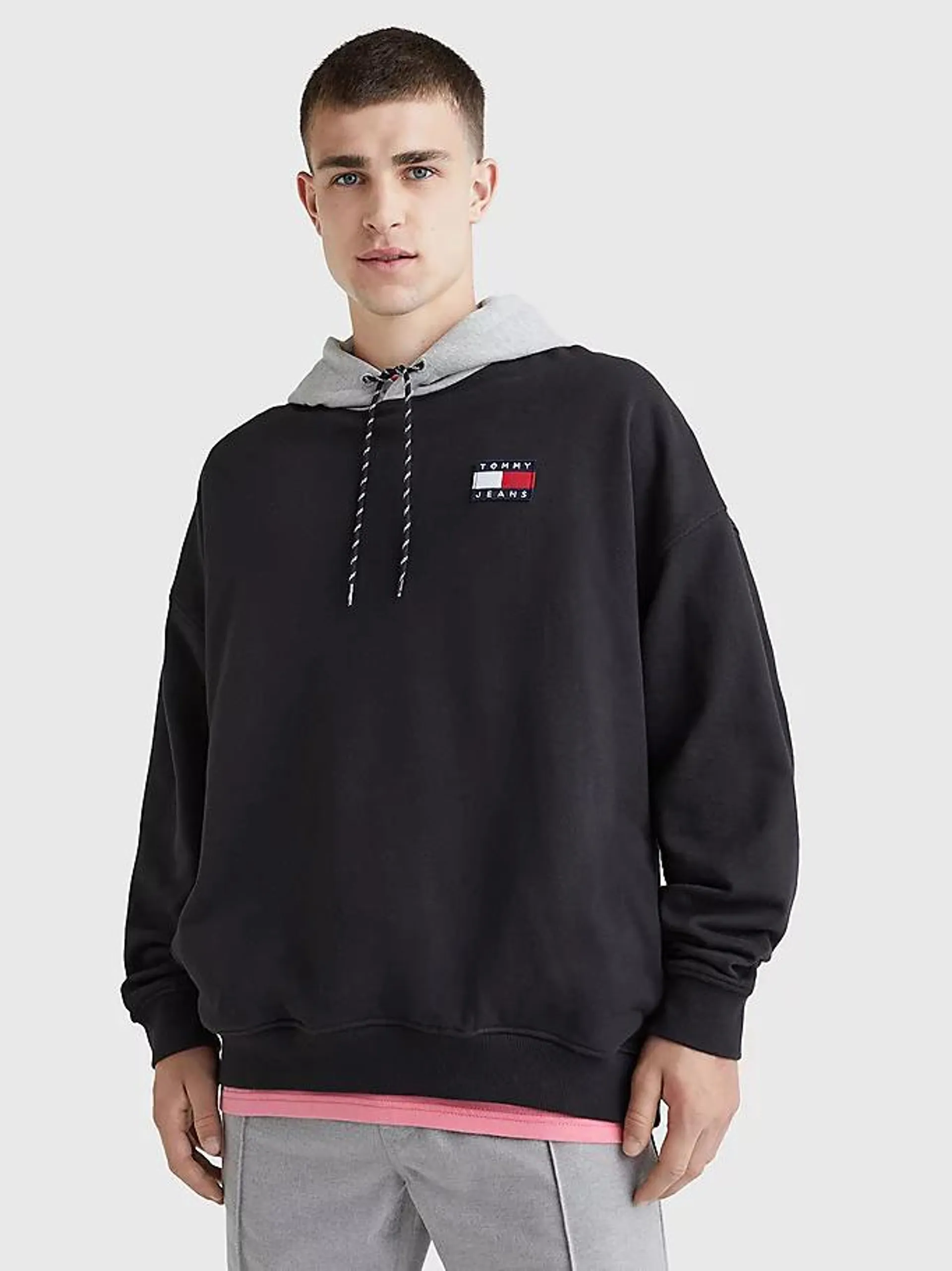 Logo Embroidery Relaxed Fit Hoody