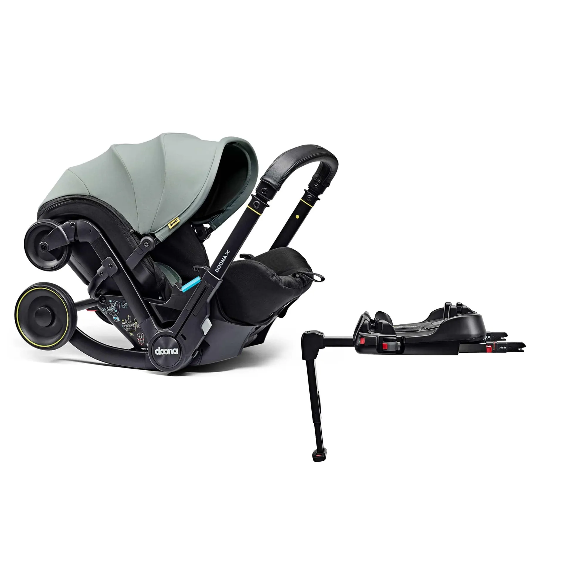 Doona X Infant Car Seat Stroller & X Isofix Base Dusty Sage