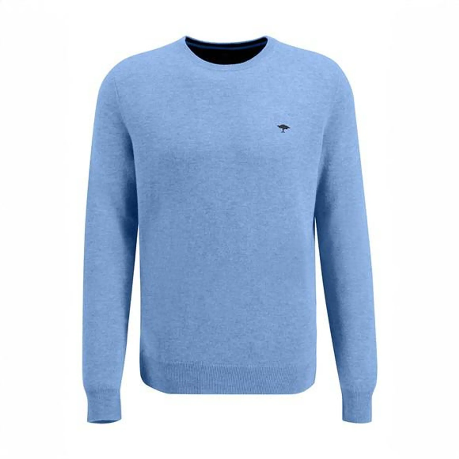 Mens Blue Crew Neck Jumper