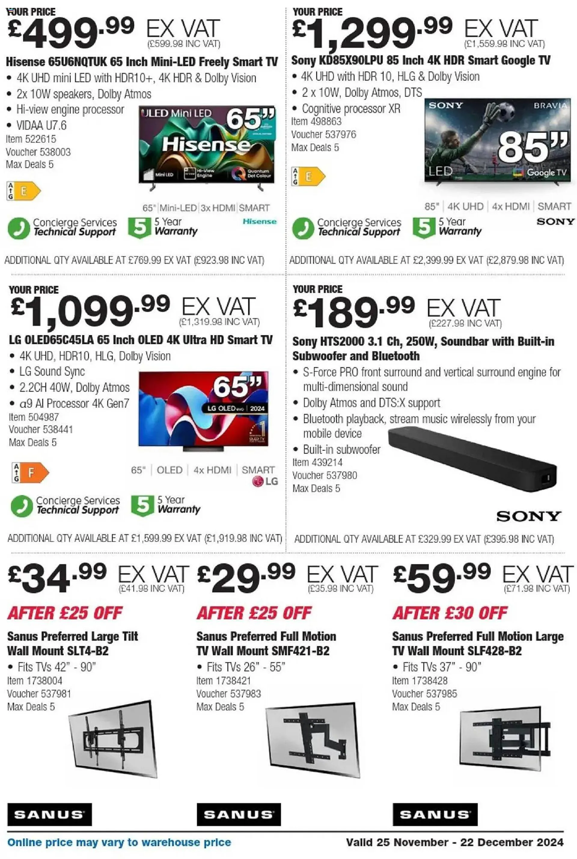 Costco leaflet from 25 November to 22 December 2024 - Catalogue Page 3