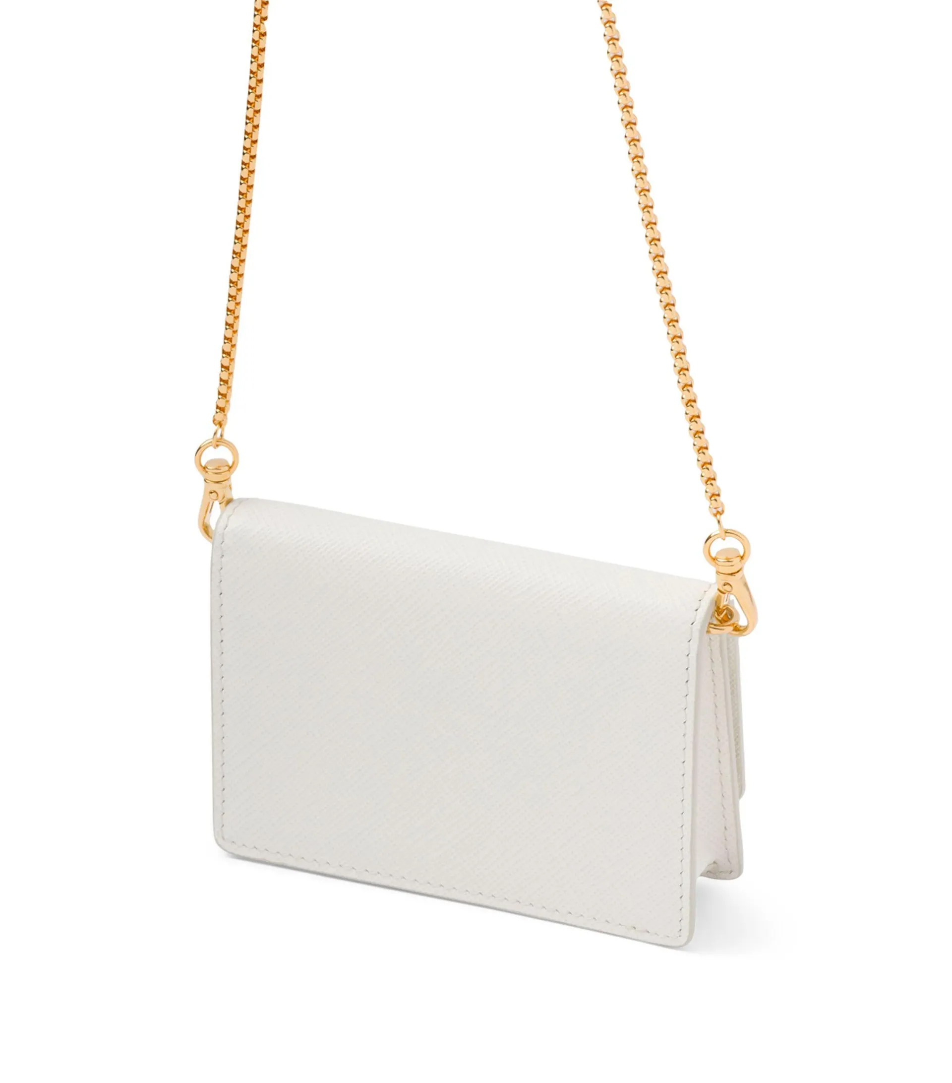 Saffiano Leather Card Holder On Chain