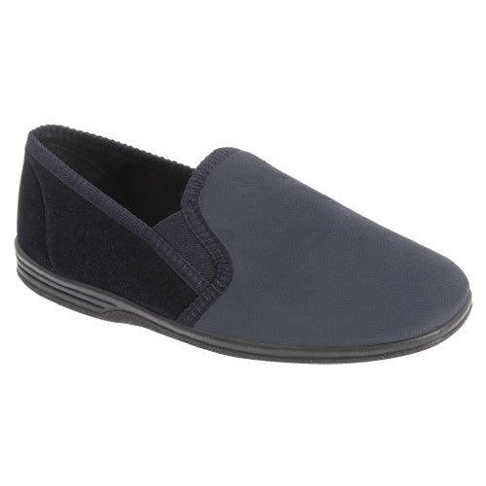 Zedzzz Mens Lewis Striped Twin Gusset Slippers