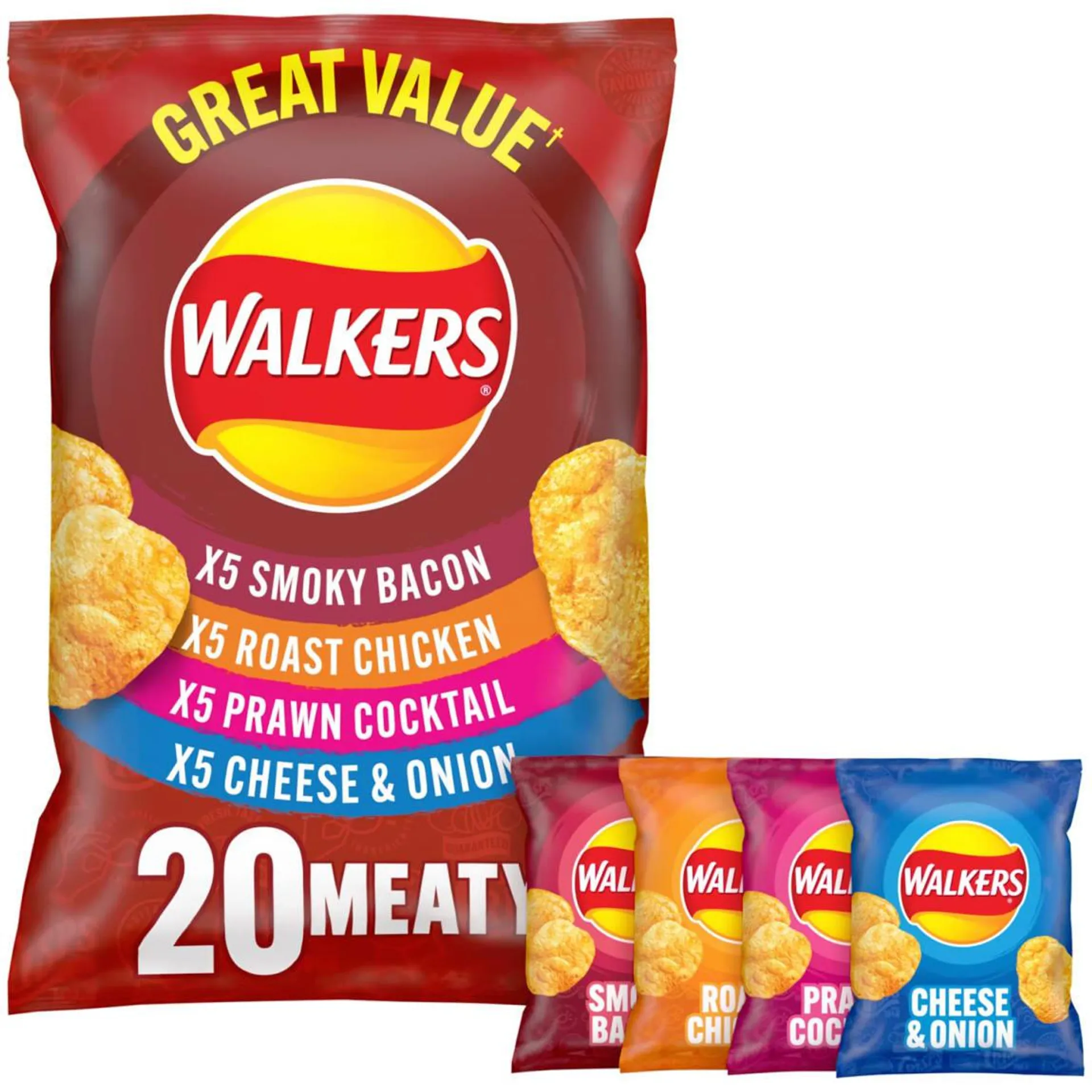 Walkers Meaty Variety Pack 20pk