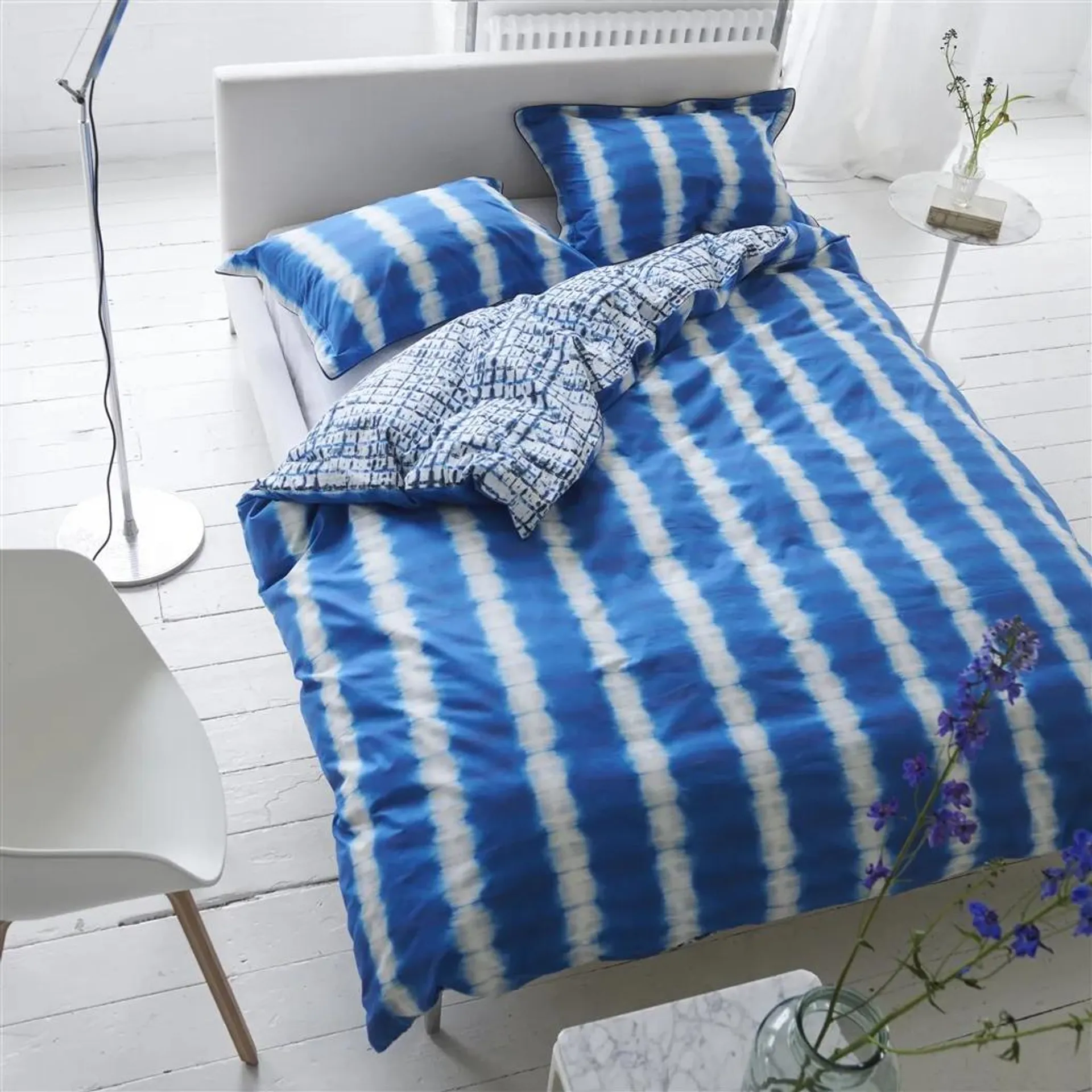 Savine Cobalt Cotton Bed Linen