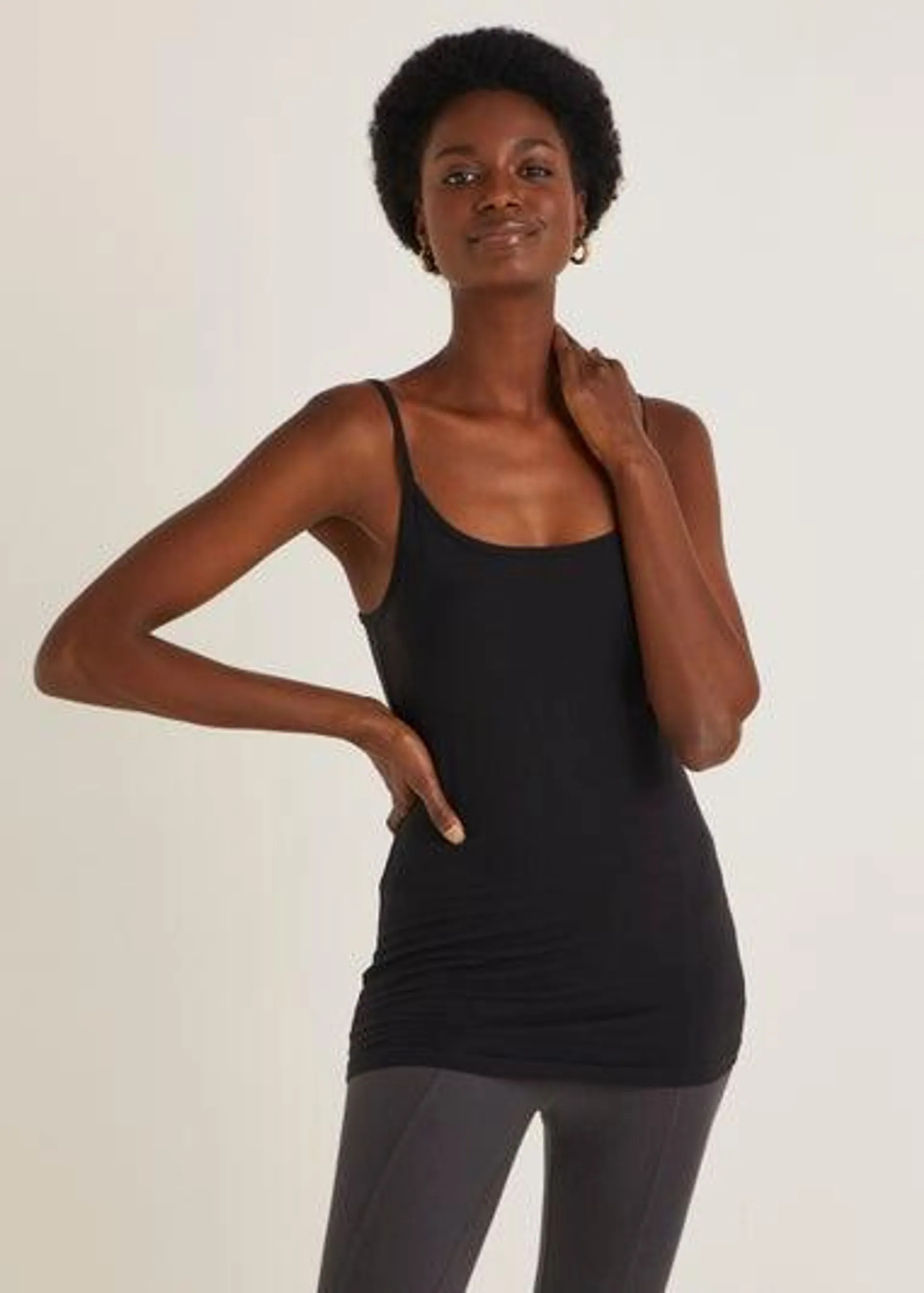 3 Pack Black Essential Cami Tops