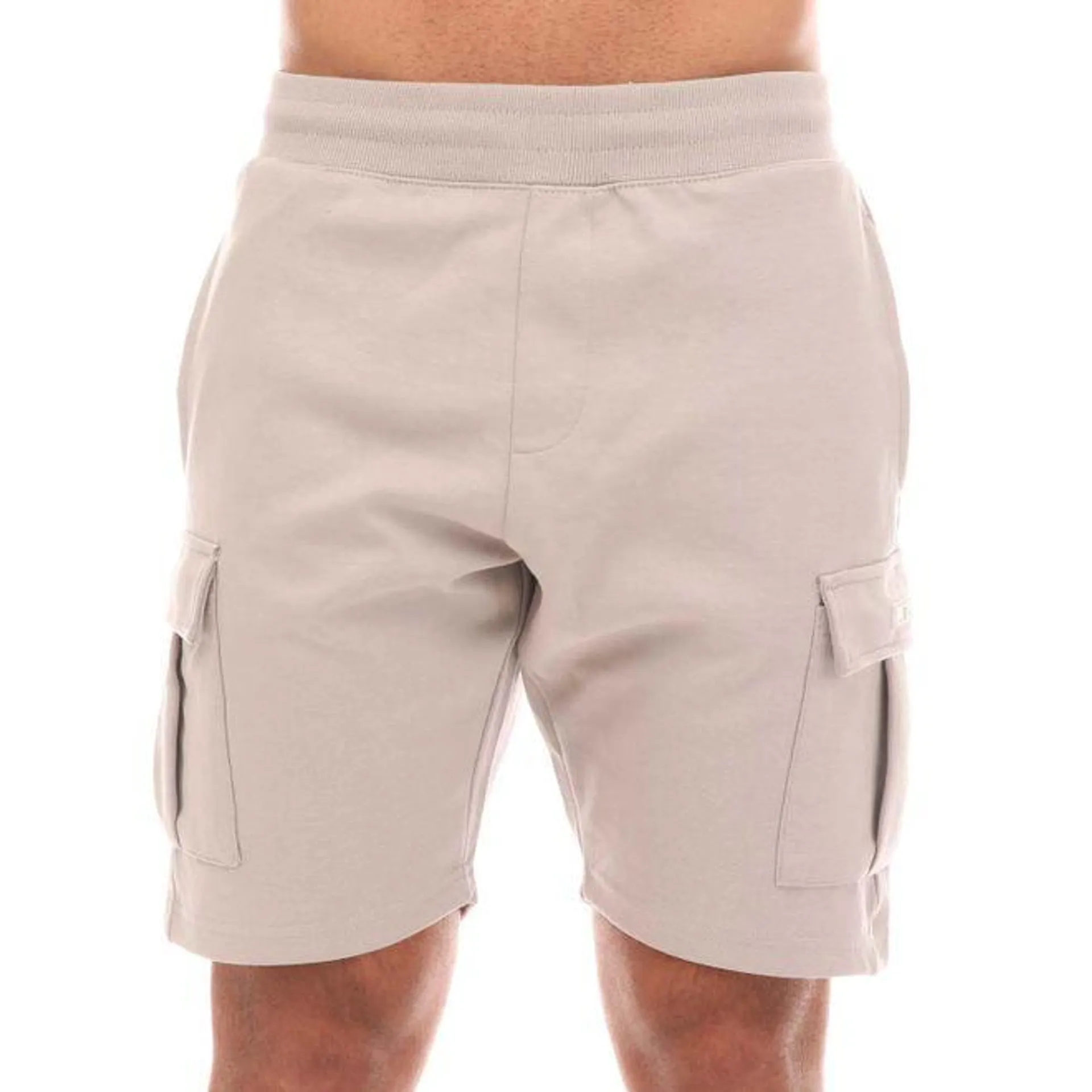 Established Unwashed Cargo Shorts in Light Grey