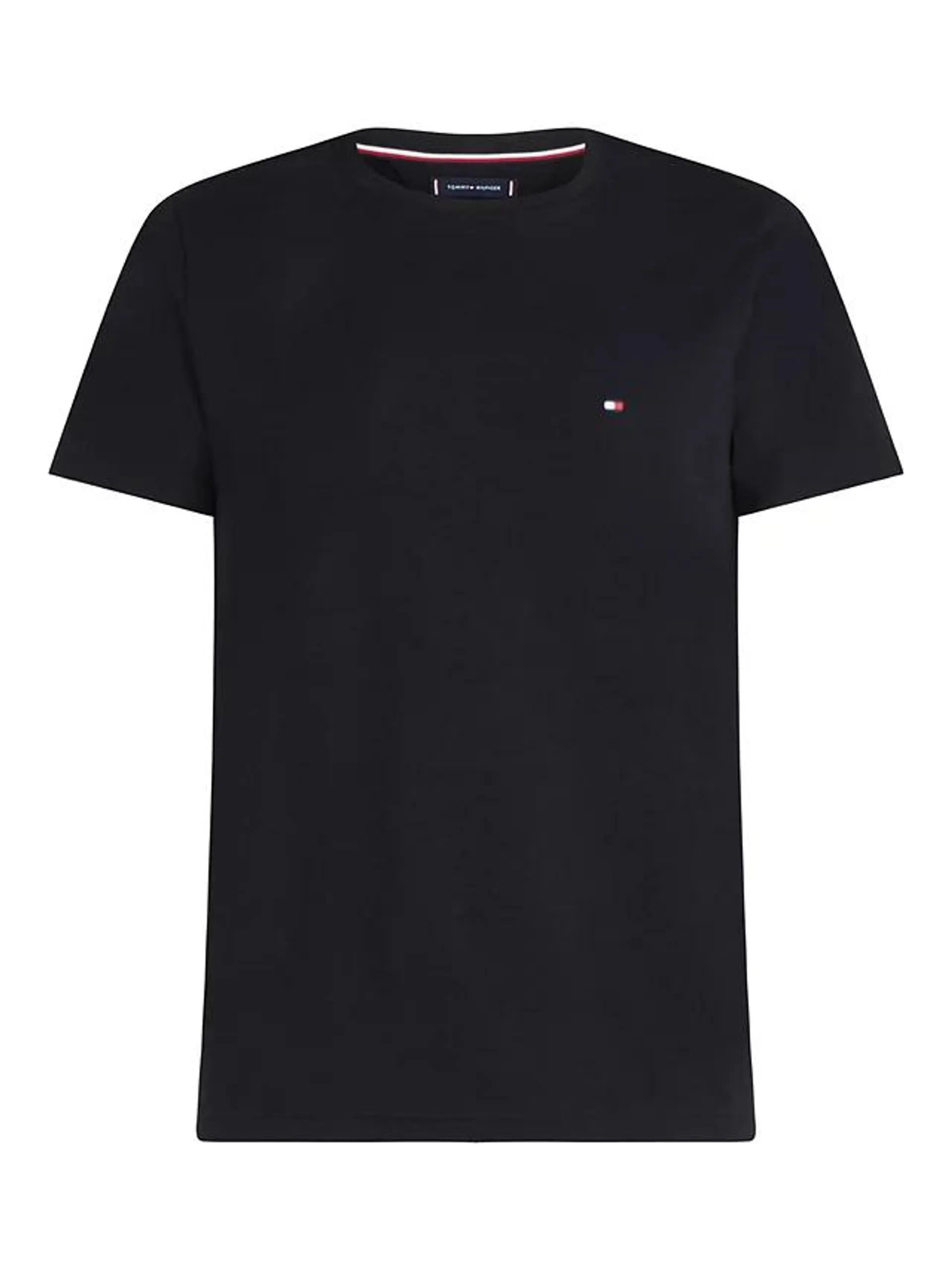 Tommy Hilfiger Core Stretch Slim Fit Crew Neck T-Shirt, Black