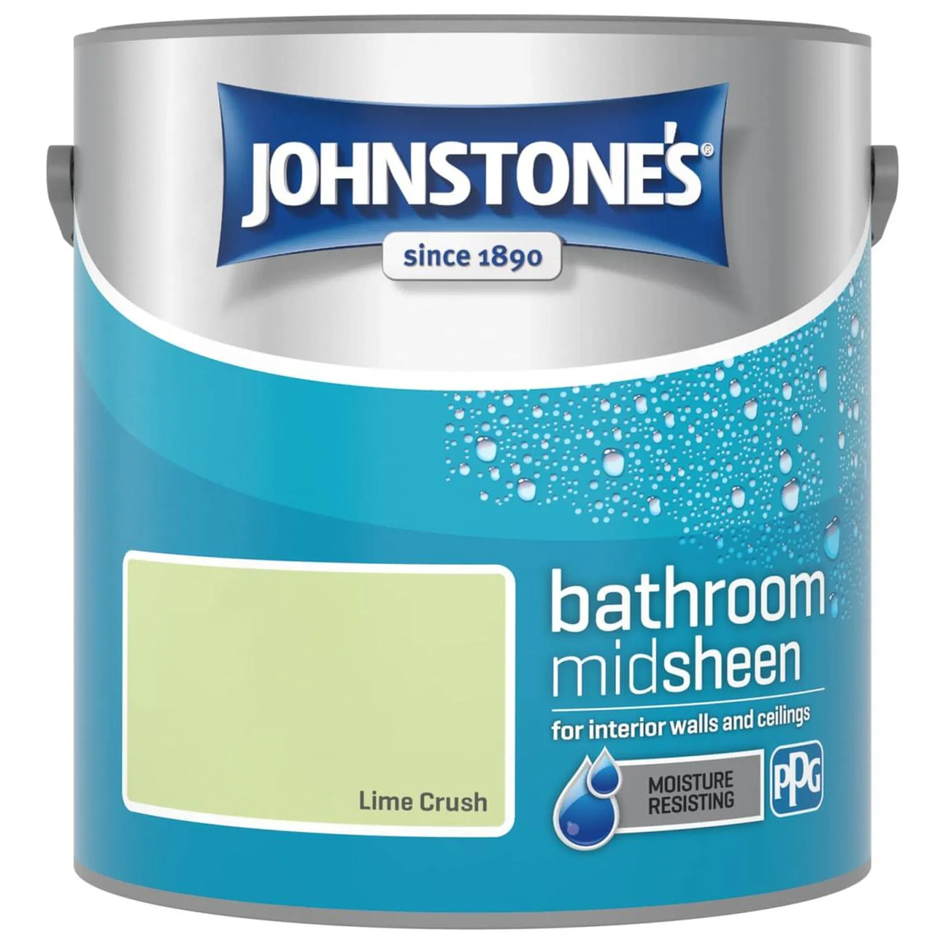 Johnstone's Paint Bathroom Midsheen - Lime Crush 2.5L