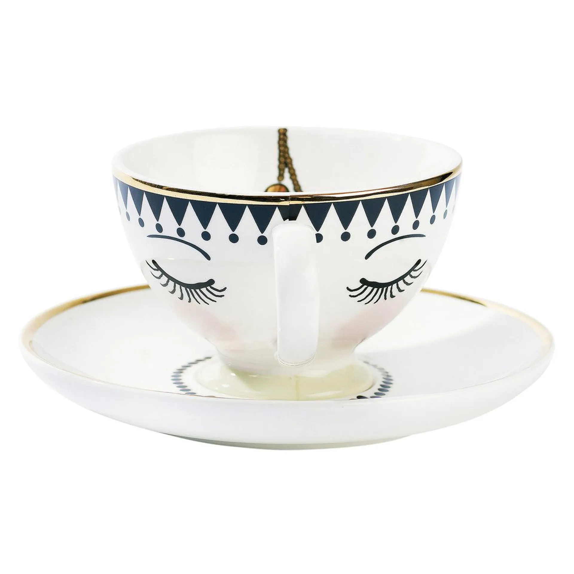 Miss Etoile Eyes Cup & Saucer
