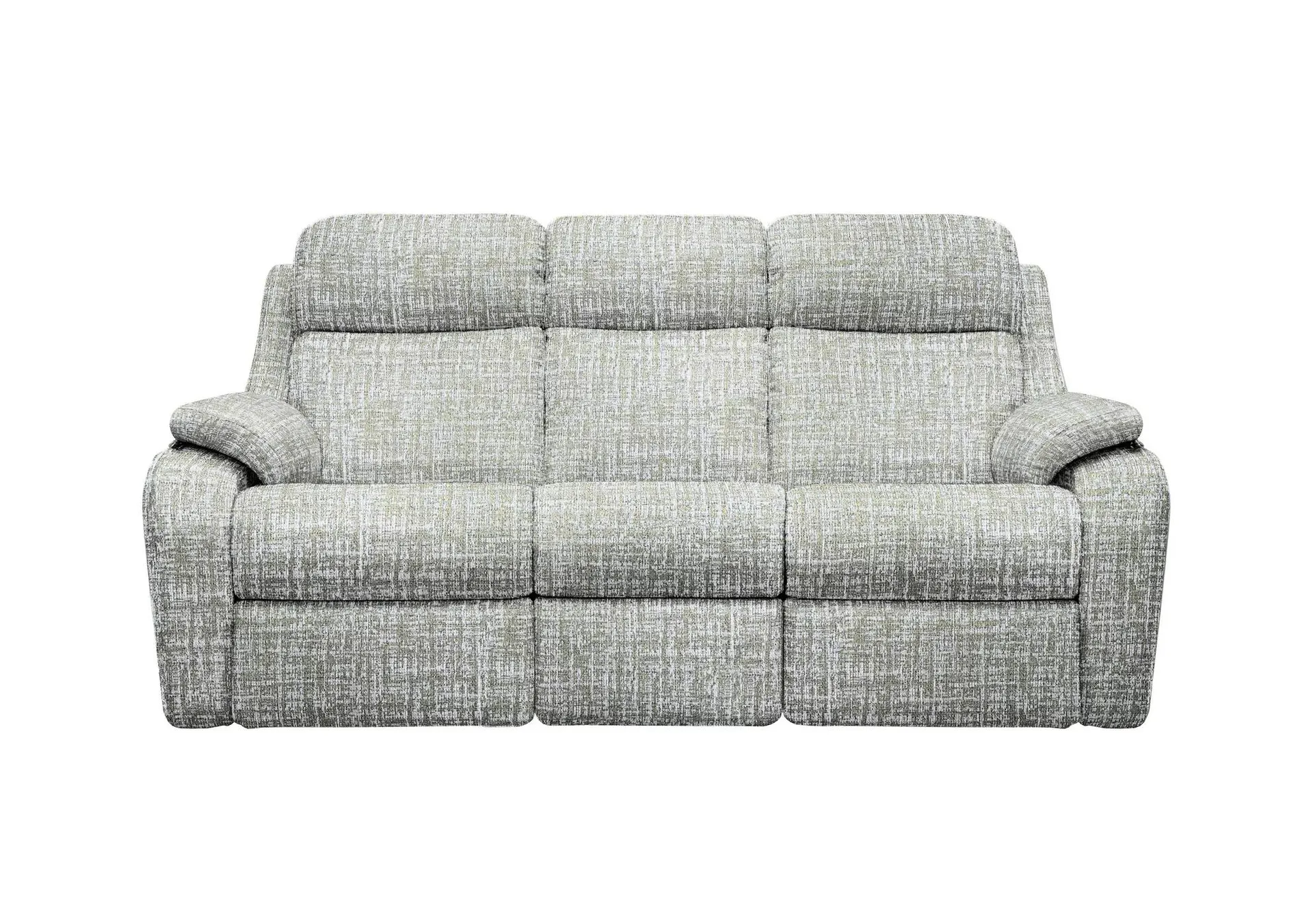 Kingsbury 3 Seater Fabric Power Recliner Sofa with Power Headrests