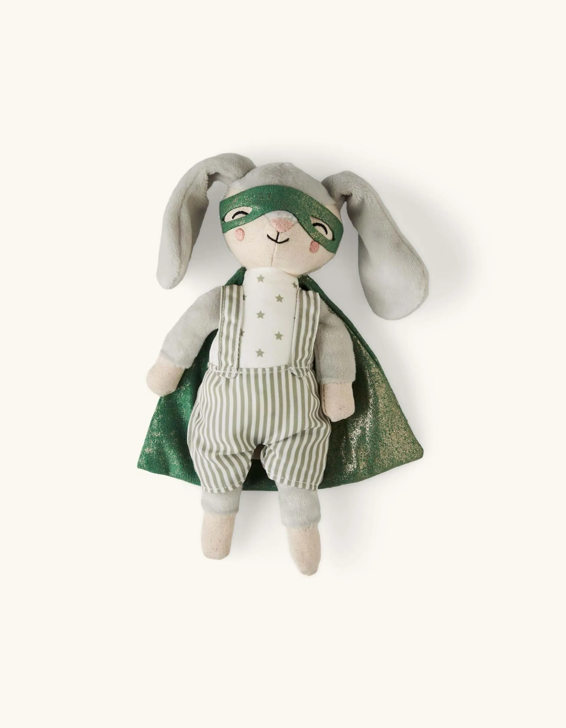 Soft toy superhero bunny Polyester/linen/cotton. 20 cm.