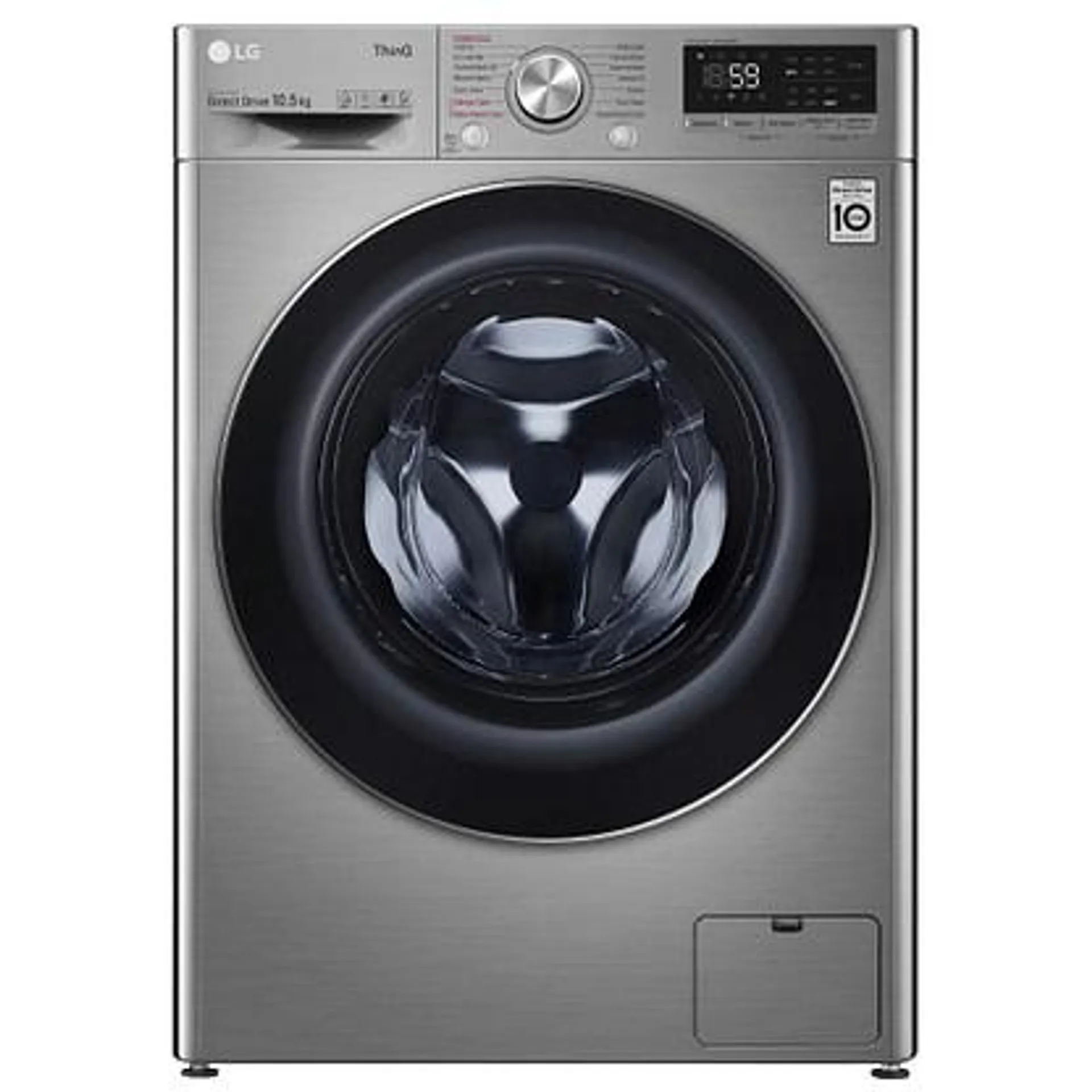 LG F4V710STSE 10.5kg Steam Washing Machine – GRAPHITE
