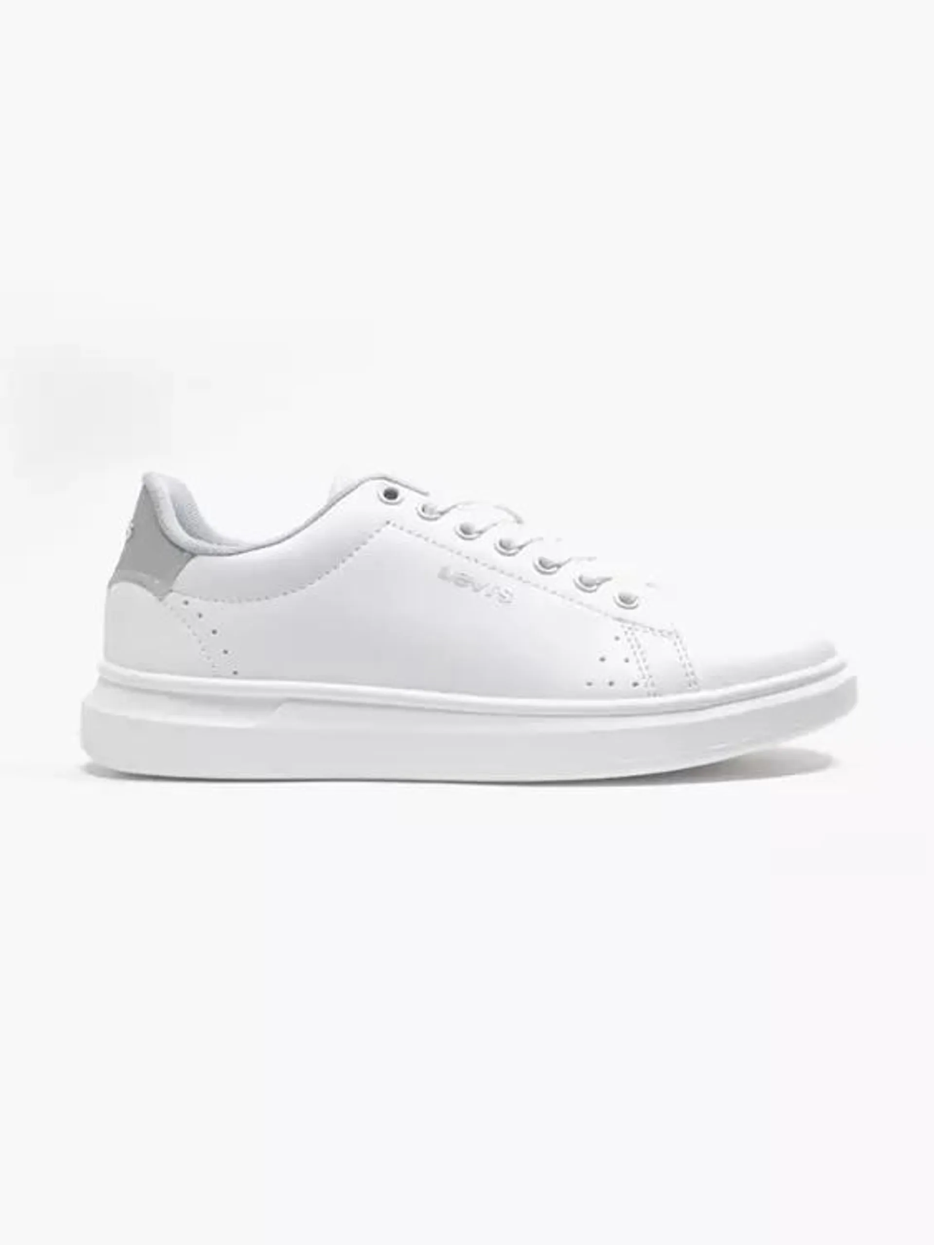 Women's Levi's White/Silver Cupsole Trainer