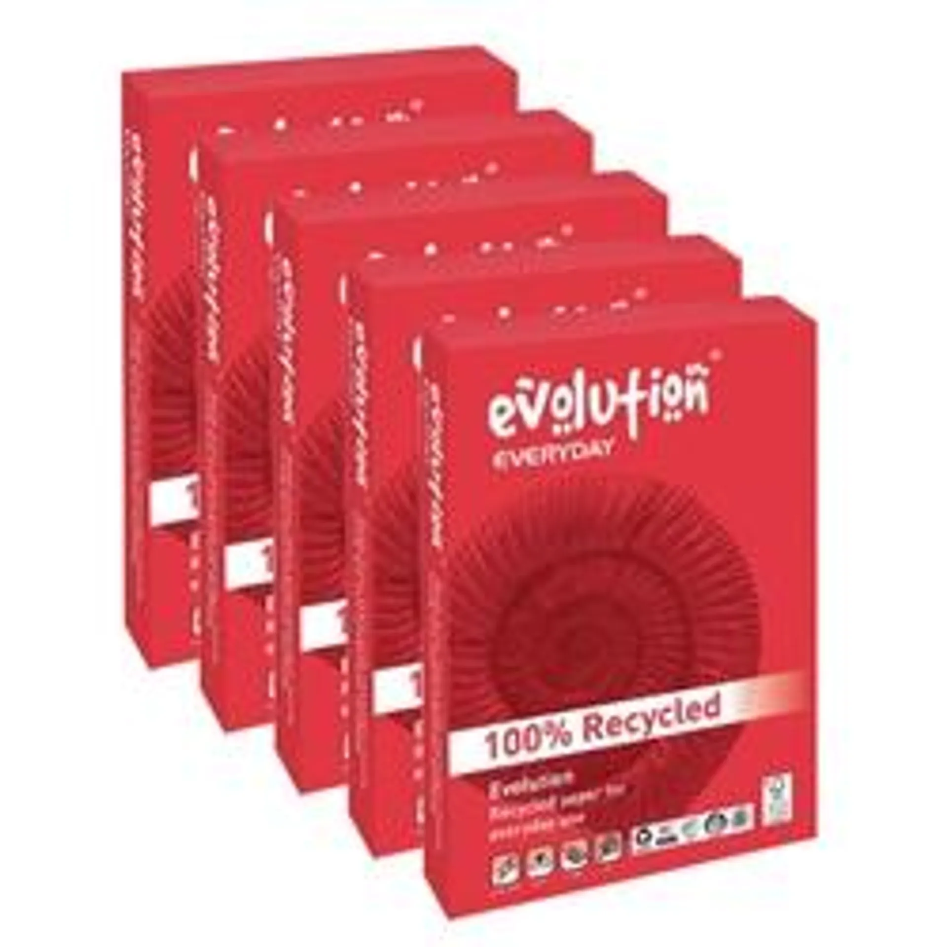 Evolution Everyday A4 Recycled Paper 75gsm White (Pack of 2500) EVE2175