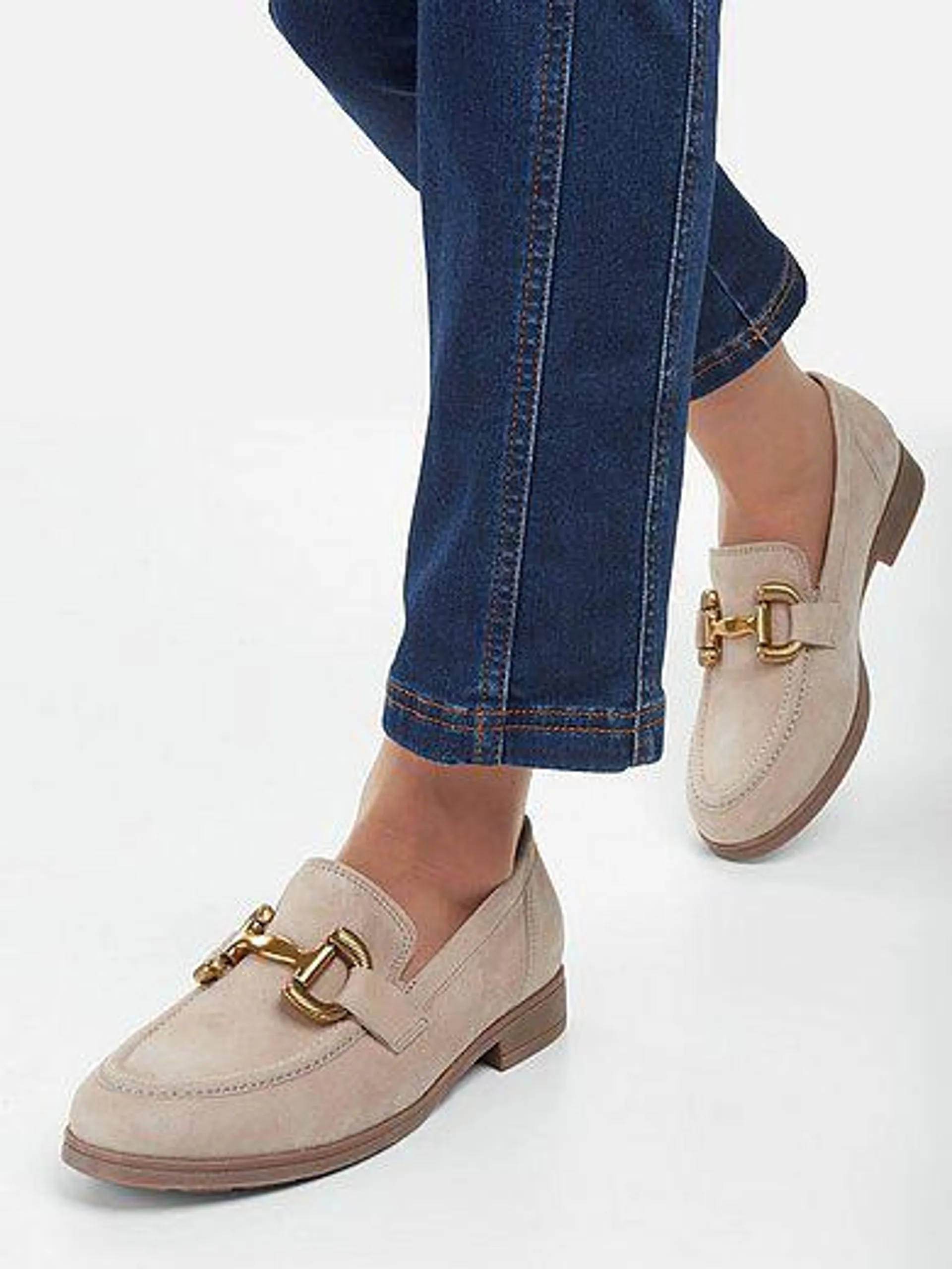 Loafers in kidskin suede